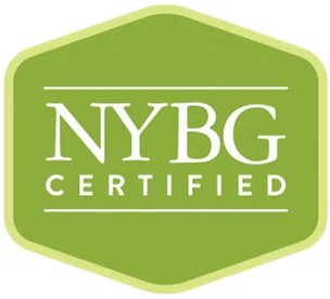 New York Botanical Garden School of Professional Horticulture certification badge.