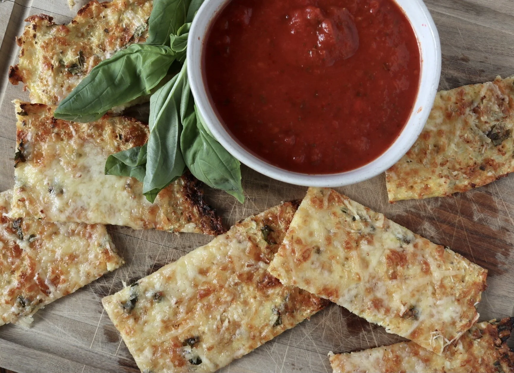 Cheesy Cauliflower Breadsticks