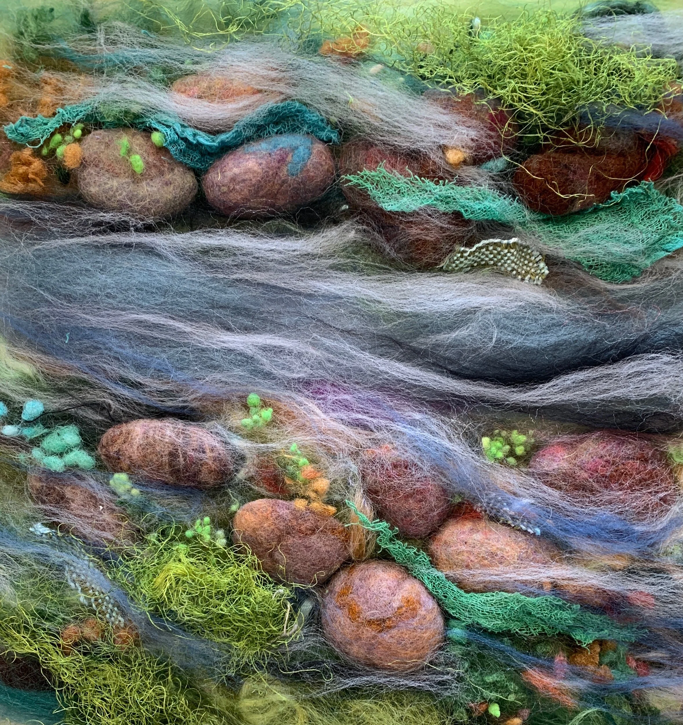 I love rocks! Felted and otherwise