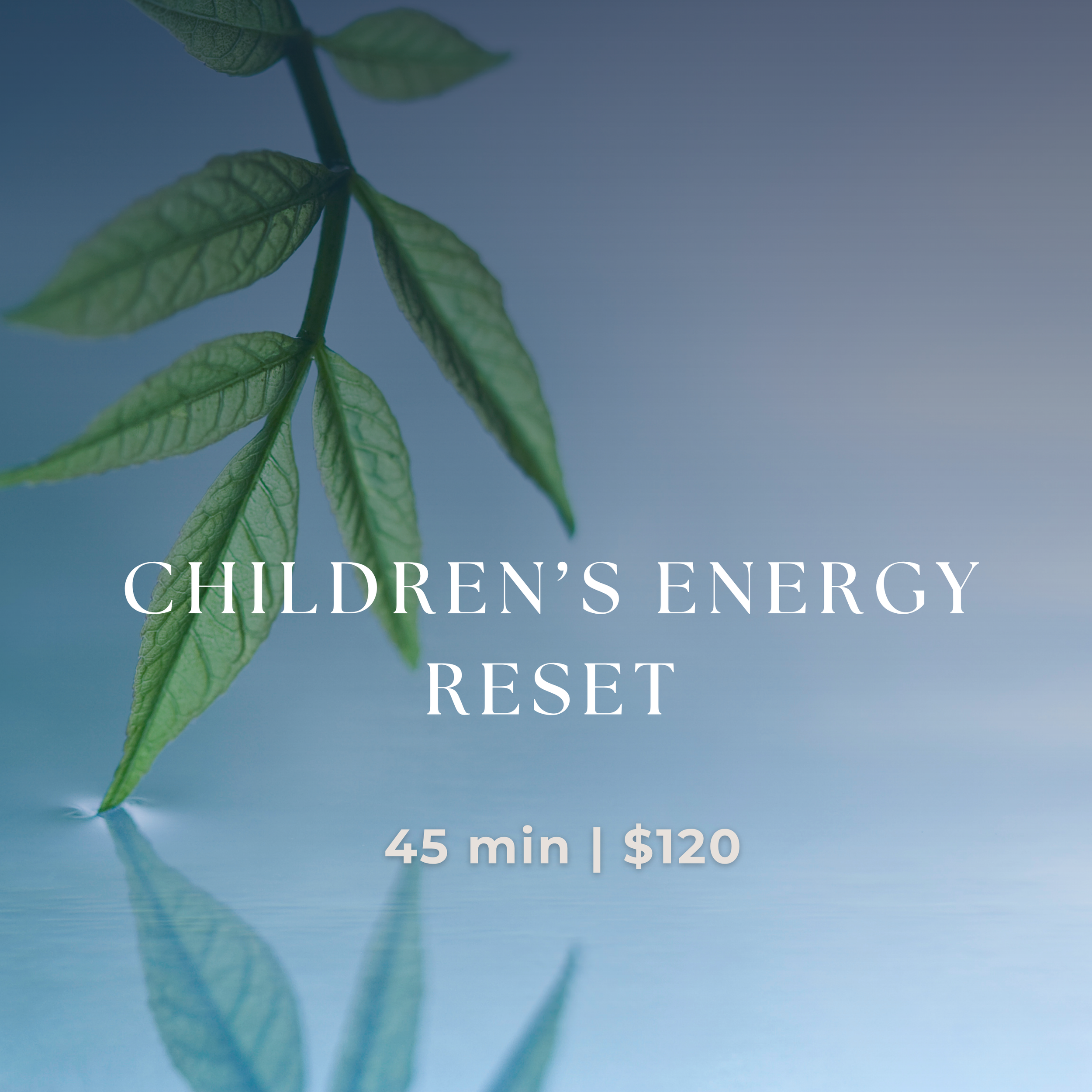 Children's Energy Reset - 45 min | $120