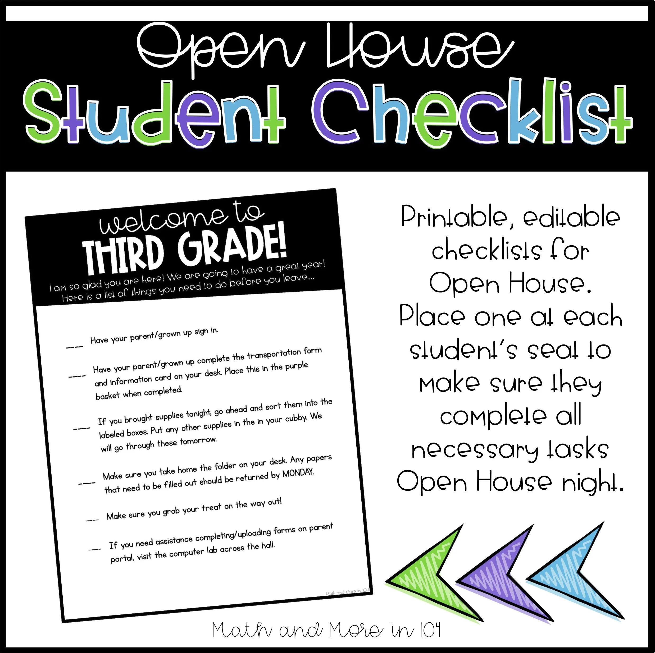 Simplify Your Meet the Teacher Night — Math and More in 104