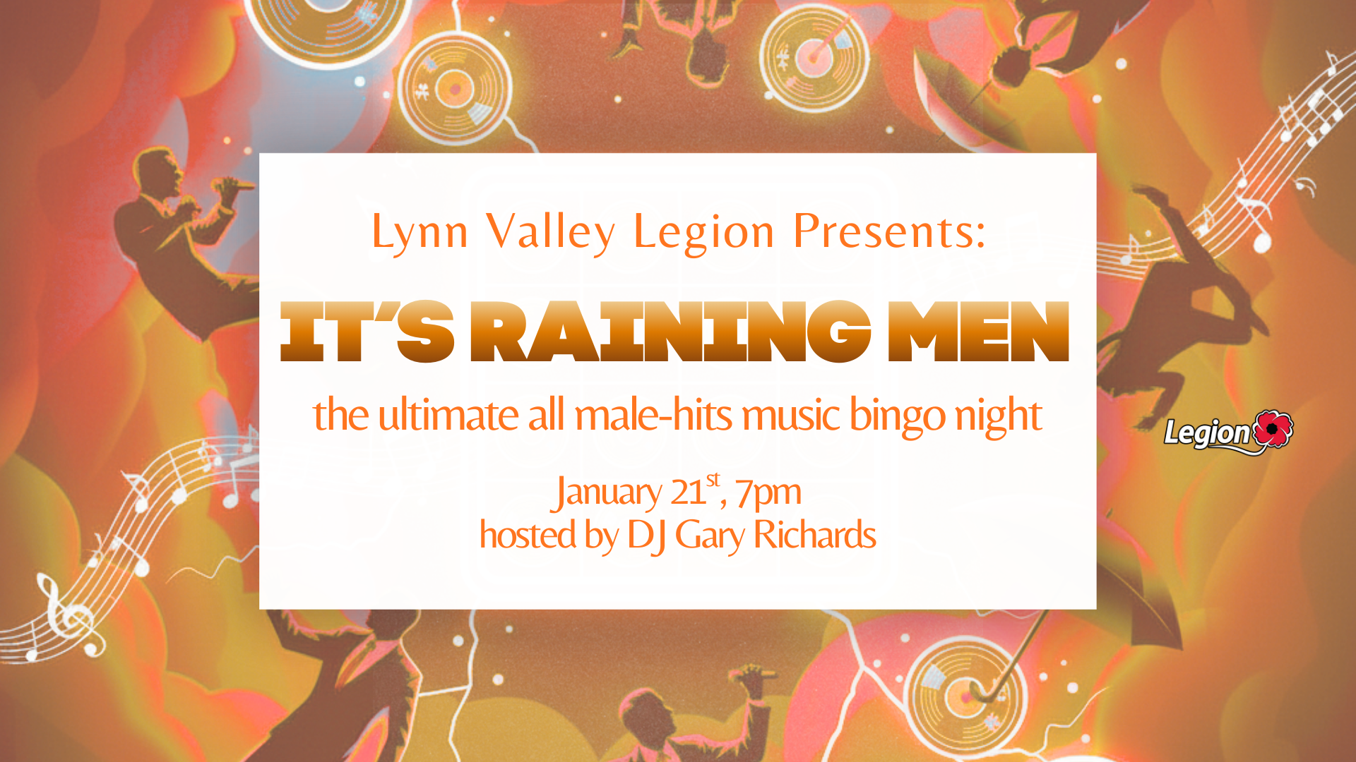 It’s Raining Men Hits Bingo