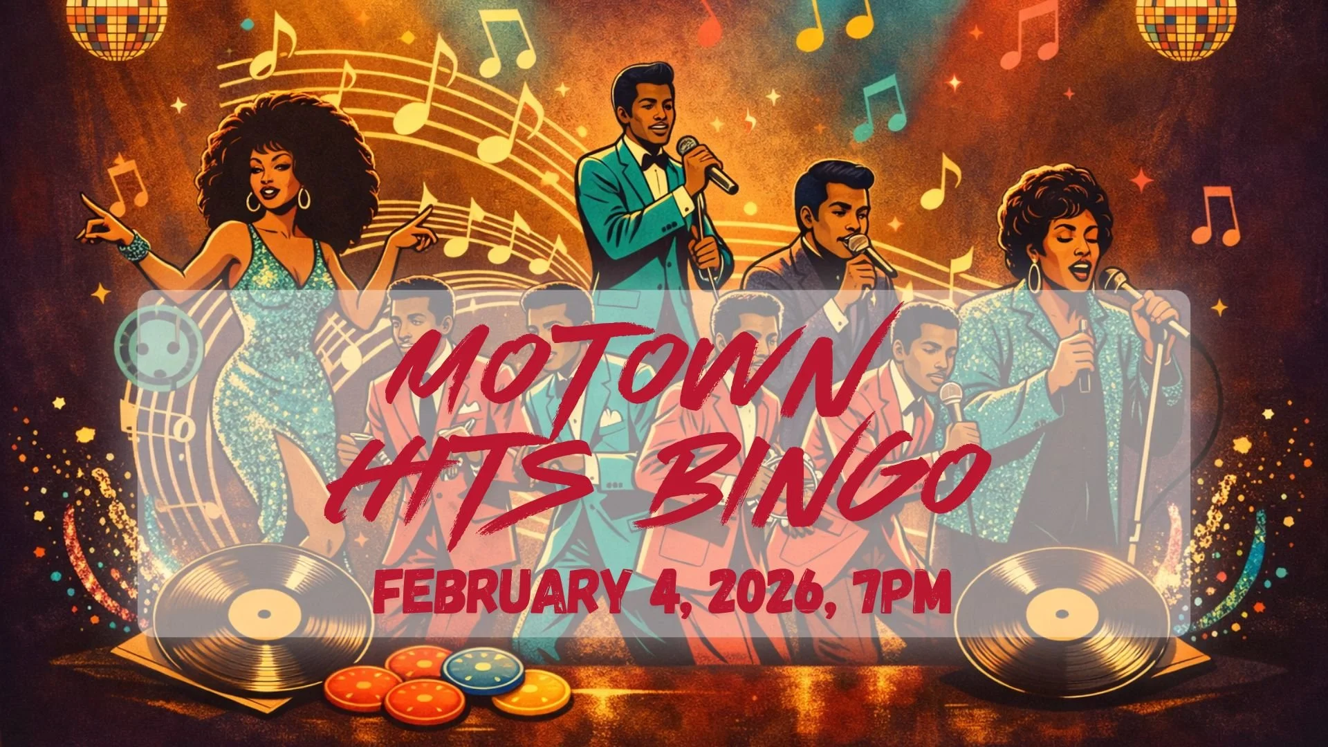 Motown Hits Bingo