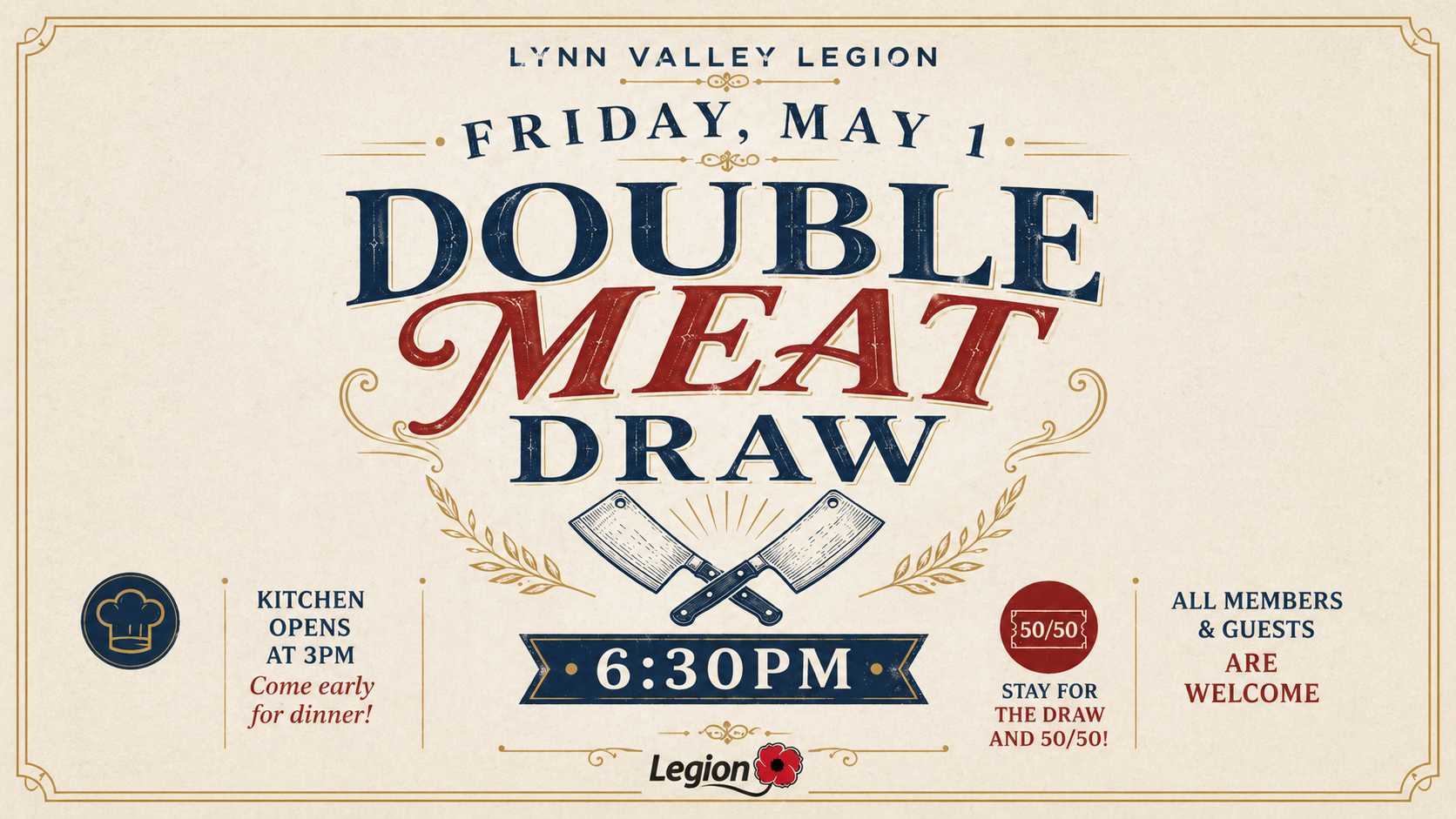 Double Meat Draw &amp; 50/50