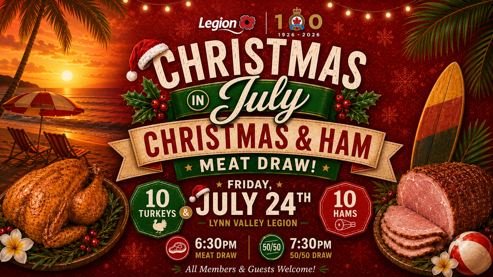 Christmas in July Double Meat Draw