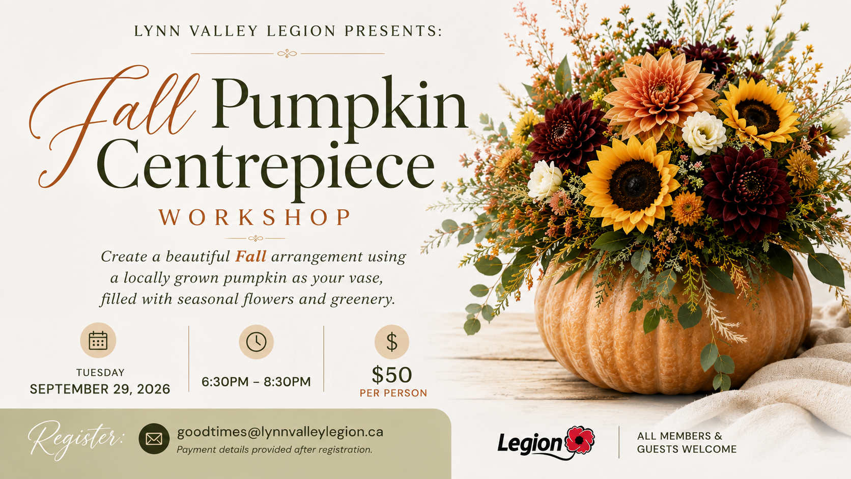 Floral Pumpkin Workshop