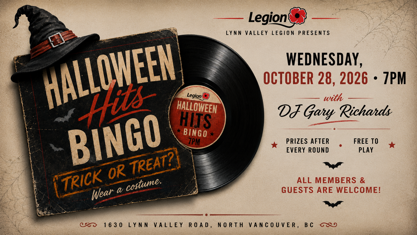 Halloween Hits Bingo