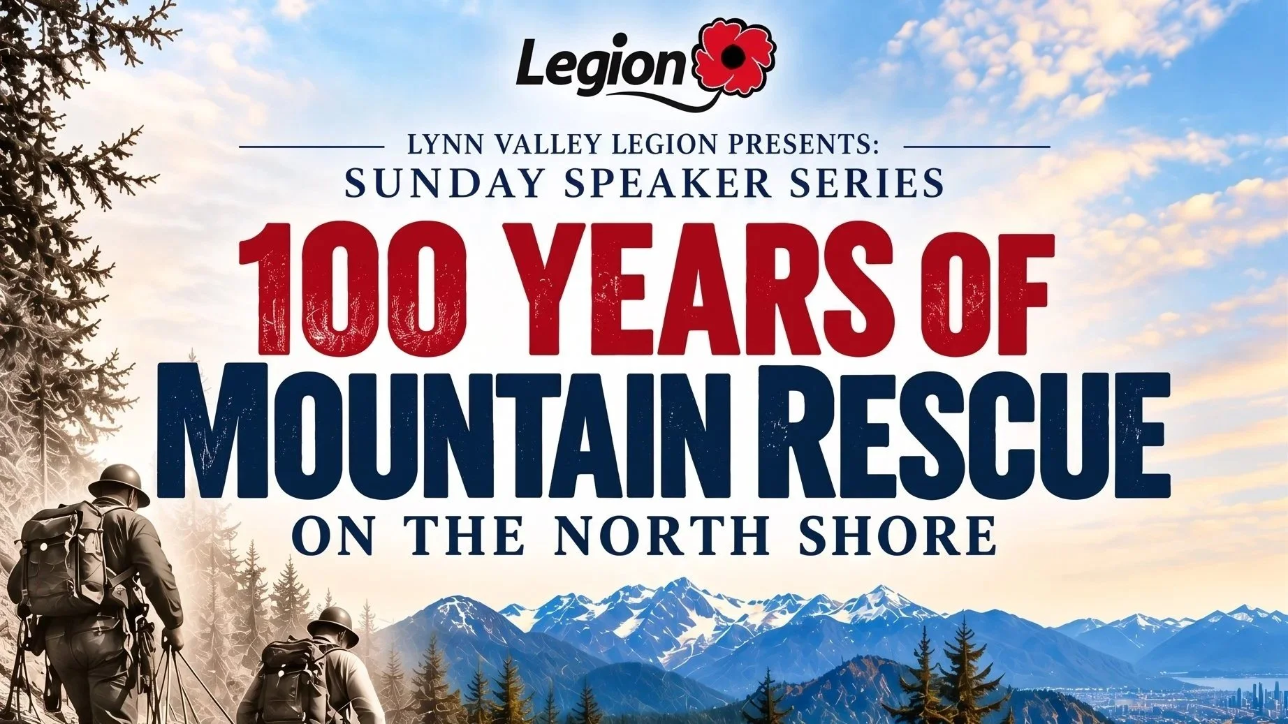 Sunday Speaker Series: 100 Years of Mountain Rescue on the North Shore with Richard Foster