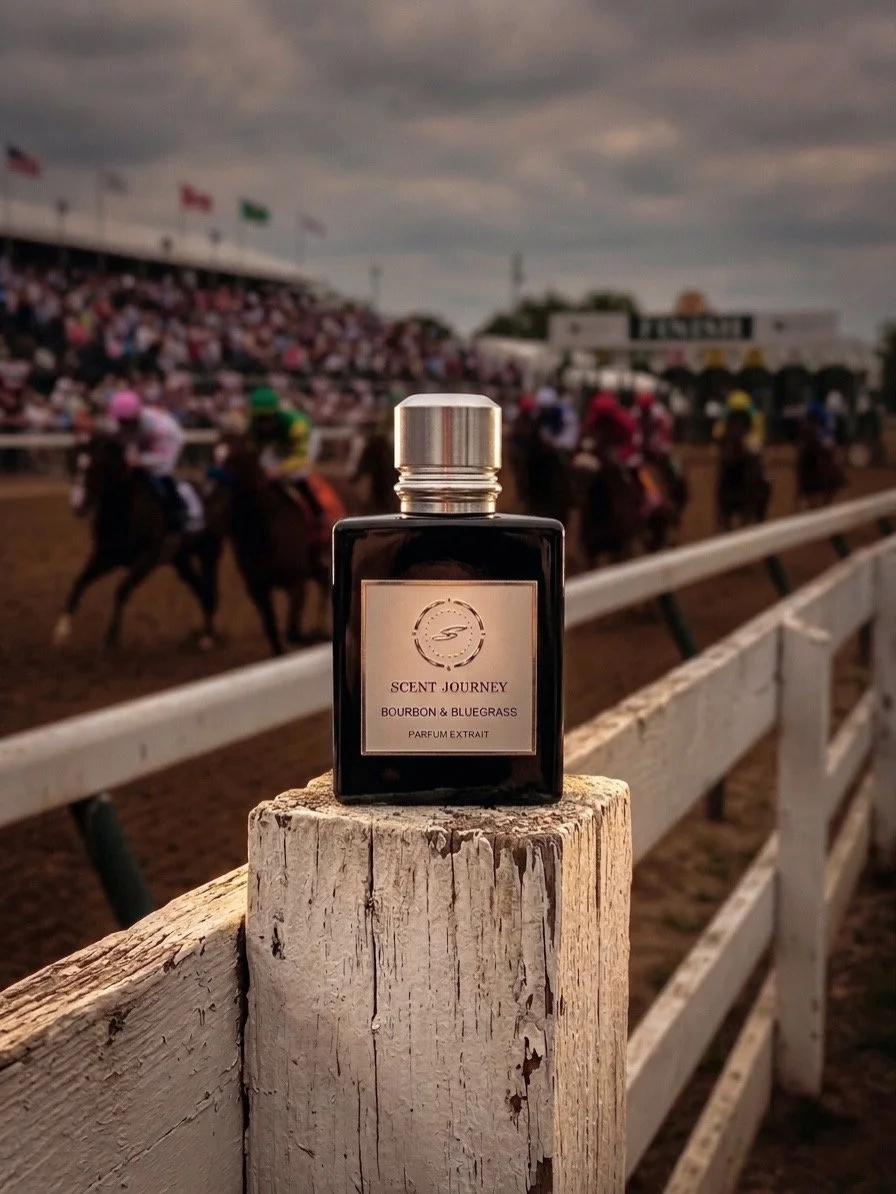 Pure high-stakes energy, bottled. It captures the thundering excitement of the racetrack grandstand paired with the crisp luxury of an ice-cold, heavy-pour cocktail in hand. Bold, sharp, and engineered for the person who always bets on themselves.