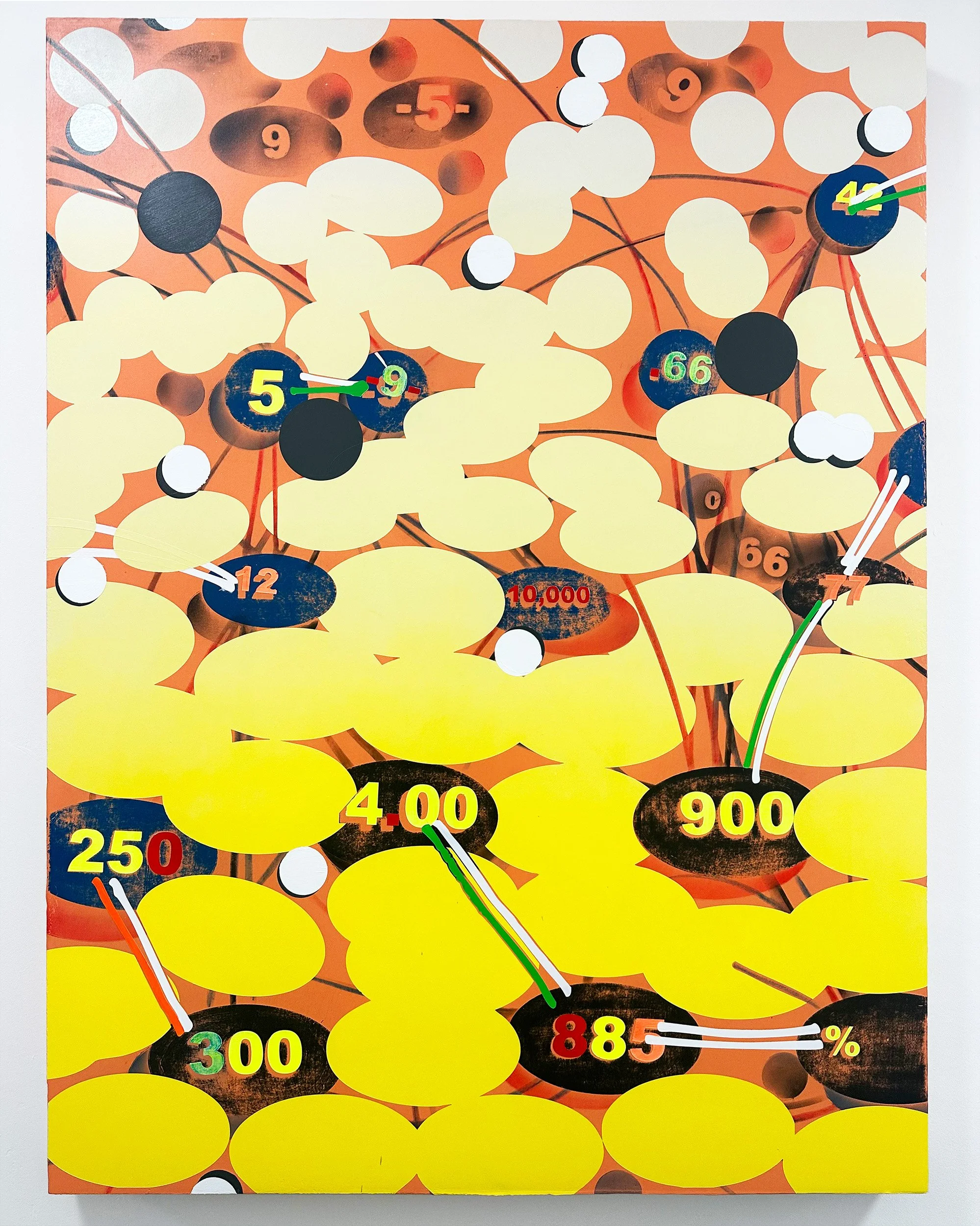 "Gather enough" 2025 Pastel and acrylic on canvas-wrapped wood panel
48 x 36 x 2.5”