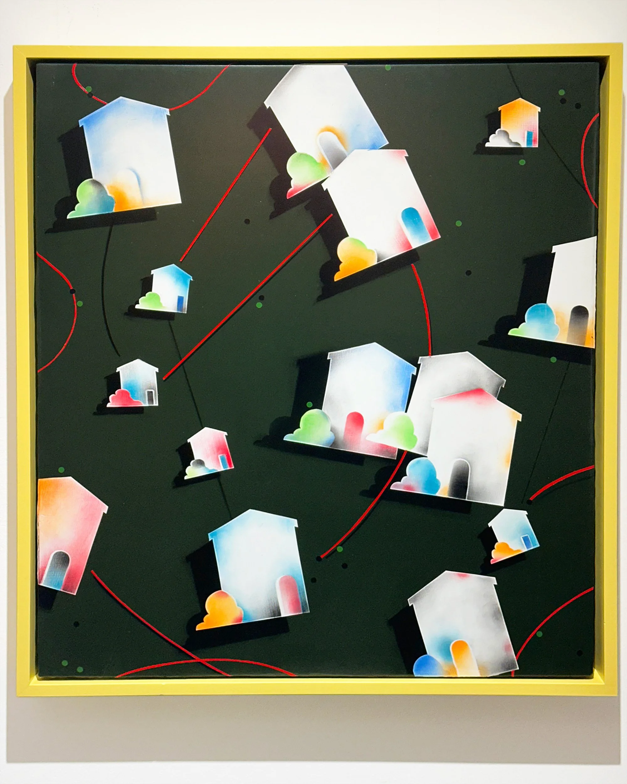 "We'll pay them back one day" 2025​ Pastel, acrylic and paper on canvas-wrapped wood panel
26.5 x 23.5 x 2.5"