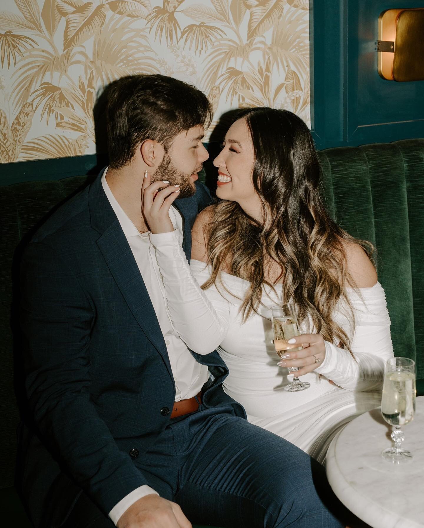 Their story began with &ldquo;hey, want to take a shot?&rdquo; and they lived happily ever after 🥂

Jennifer + Andriy&rsquo;s speakeasy engagement deserves to be framed in 24k gold because it&rsquo;s a work of art.