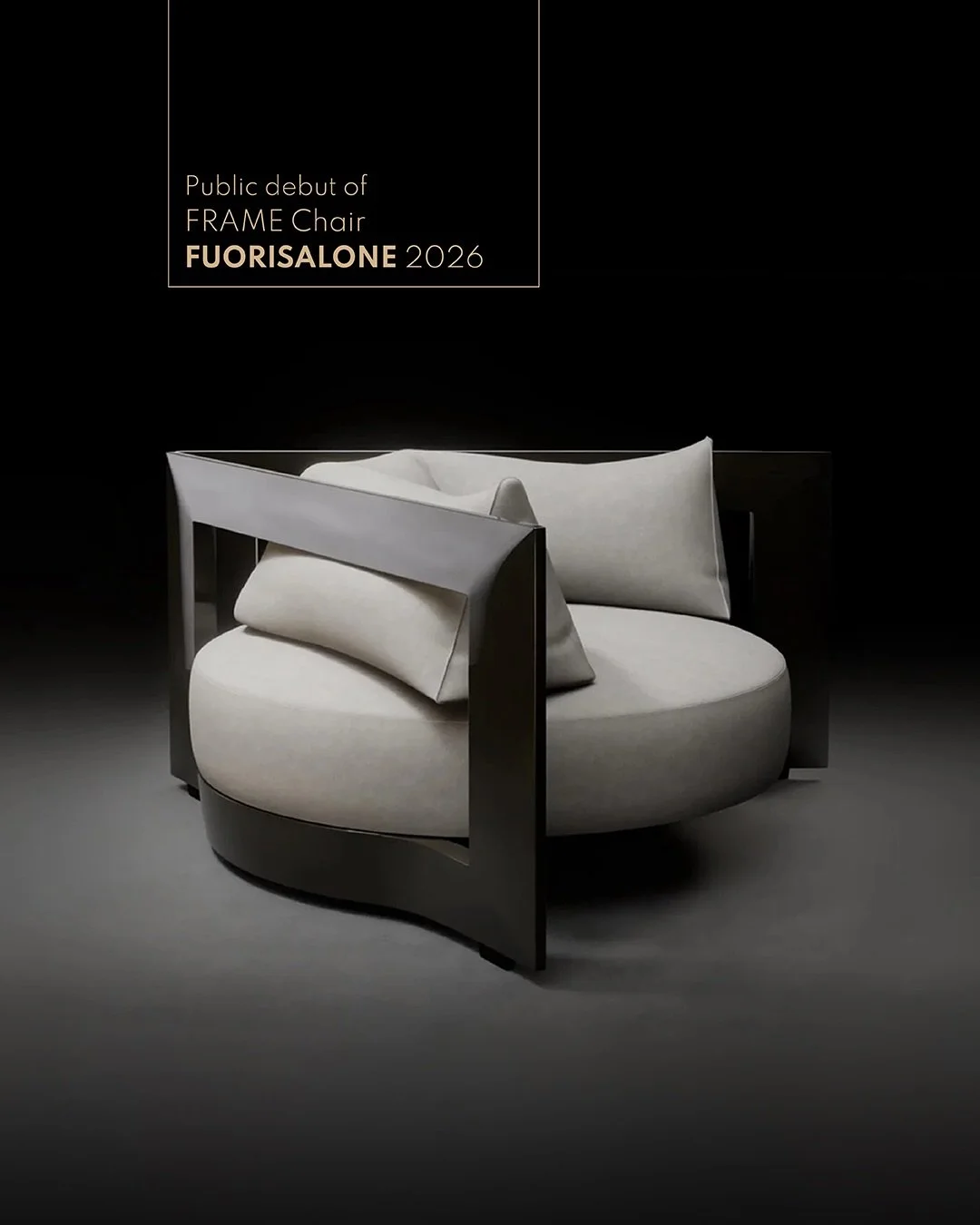 FRAME | Armchair | Furniture 2026

The &ldquo;Frame chair&rdquo; is conceived as a poem of structure&mdash;
a chair that exists between form and void, 
stability and suspension.

The chair embodies the dialogue between
the tangible and the intangible