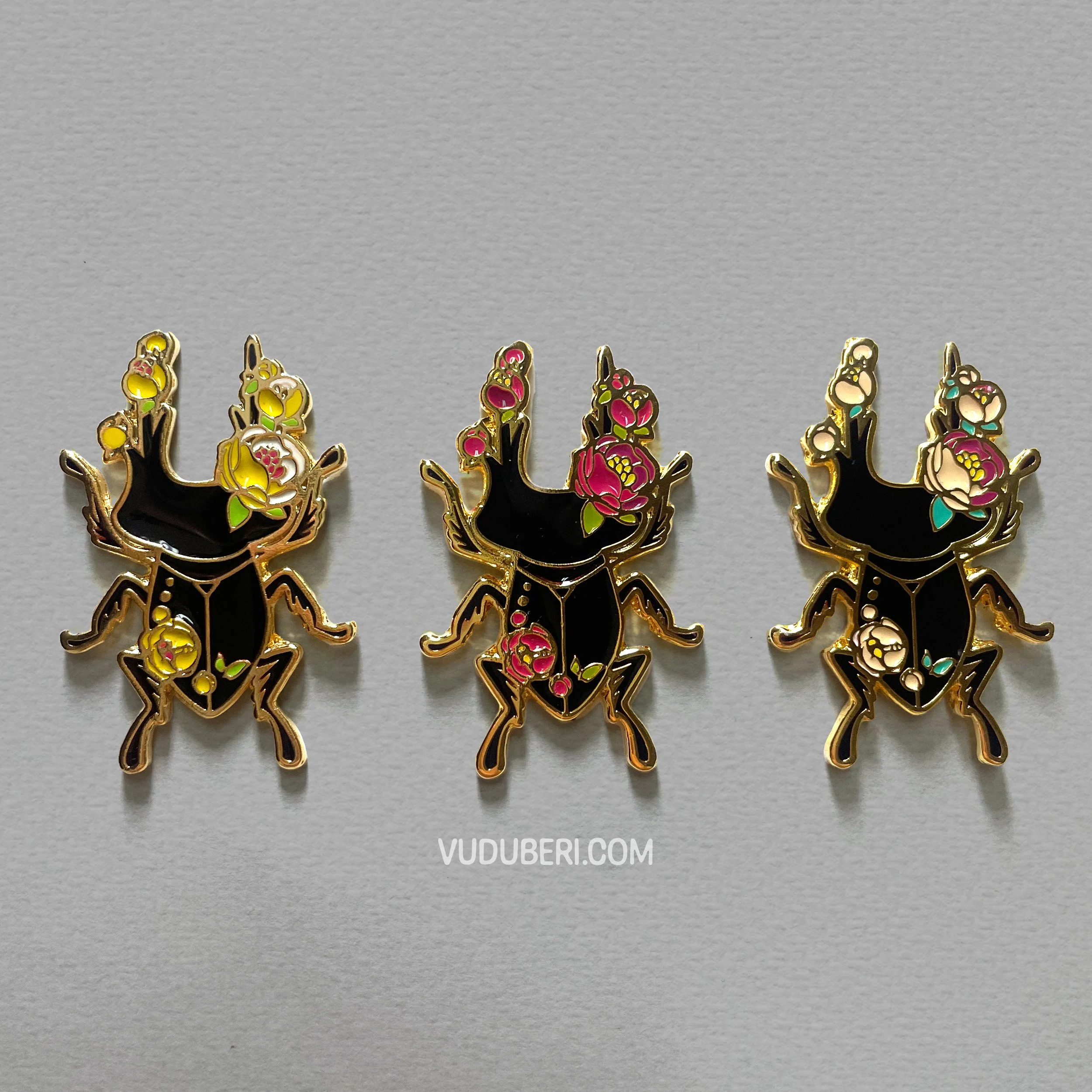 Insect - STAG BEETLE Enamel Pin (3 variations)