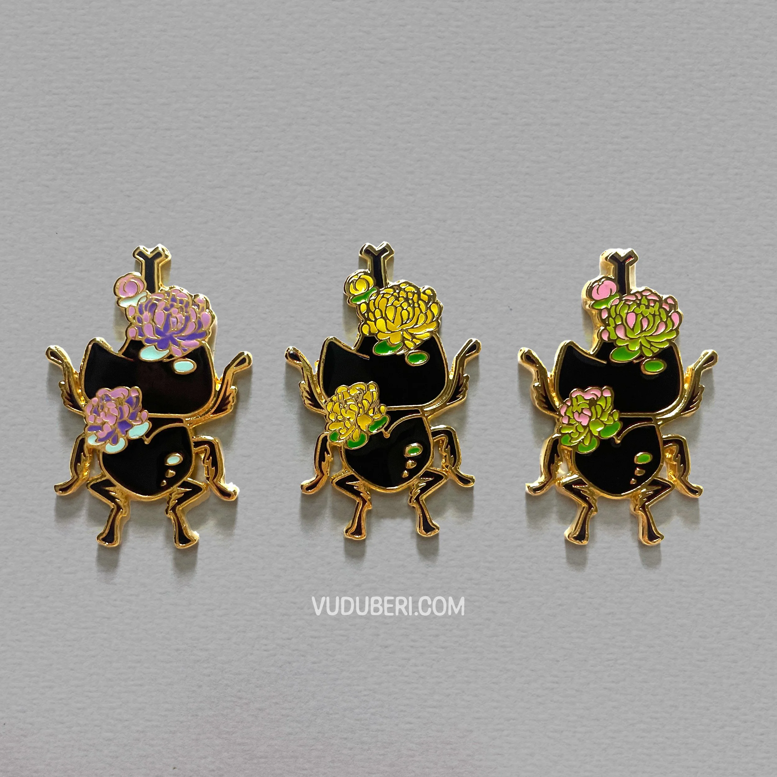 Insect - RHINO BEETLE Enamel Pin (3 variations)