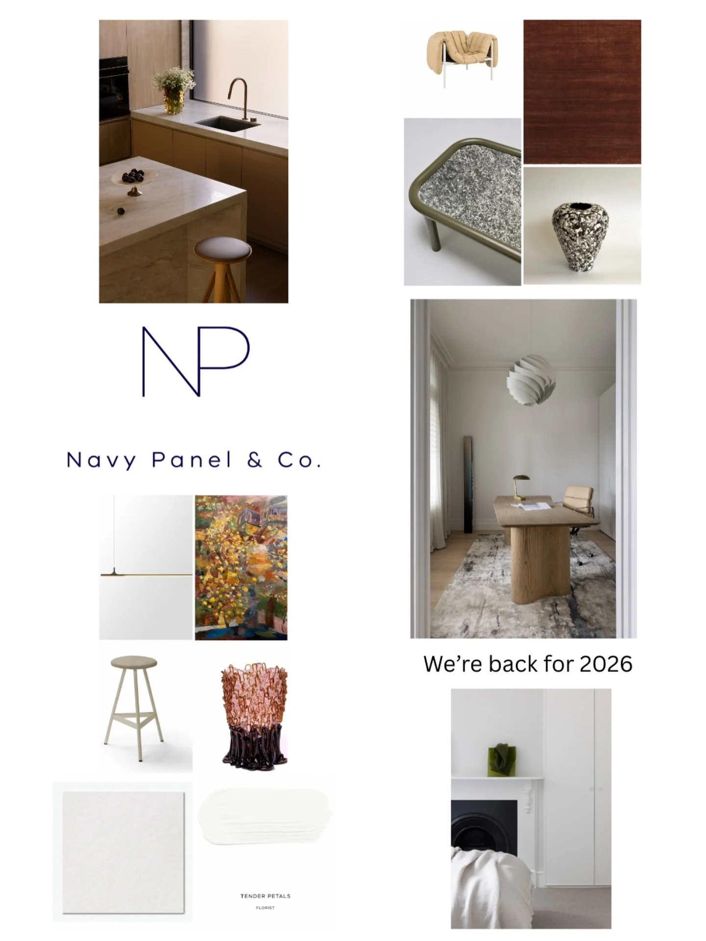 Welcoming 2026 with fresh perspective and exciting plans ahead. New projects, new collaborations and plenty of design moments to come. We can&rsquo;t wait to share the journey - the considered moments, and the unexpected moments in between @navypanel