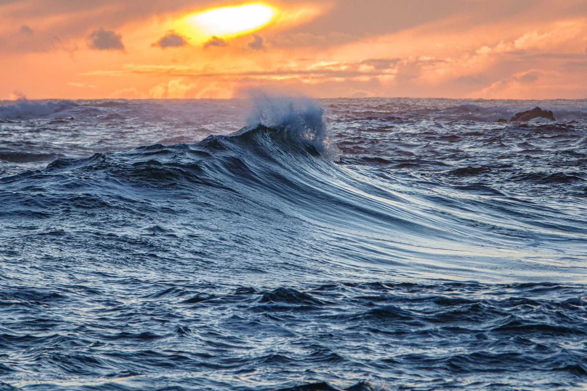 A Wave off the coast at sunset near Ucluelet BC.jpg