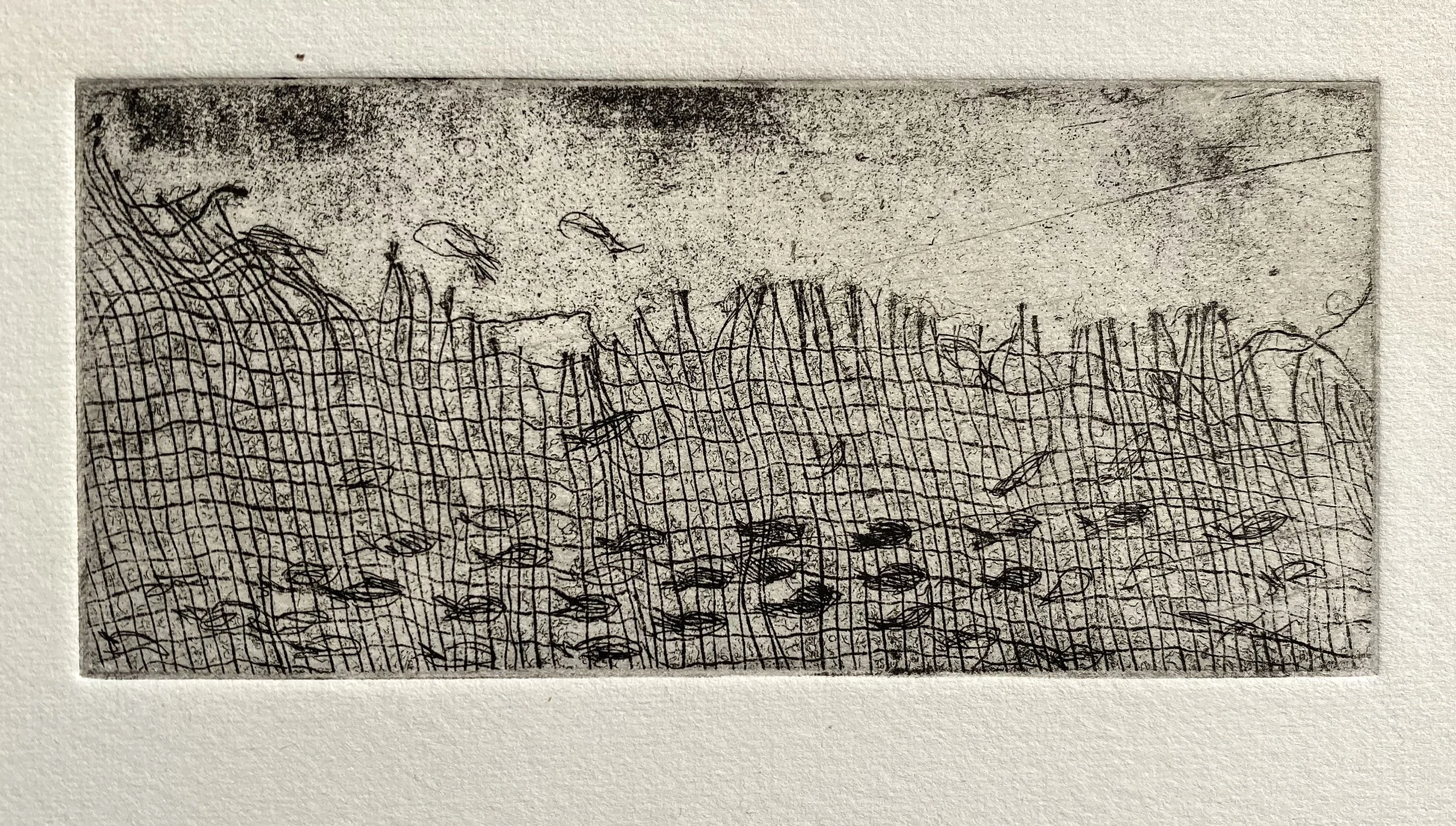 4.5" x 2", Etching on Archival Paper