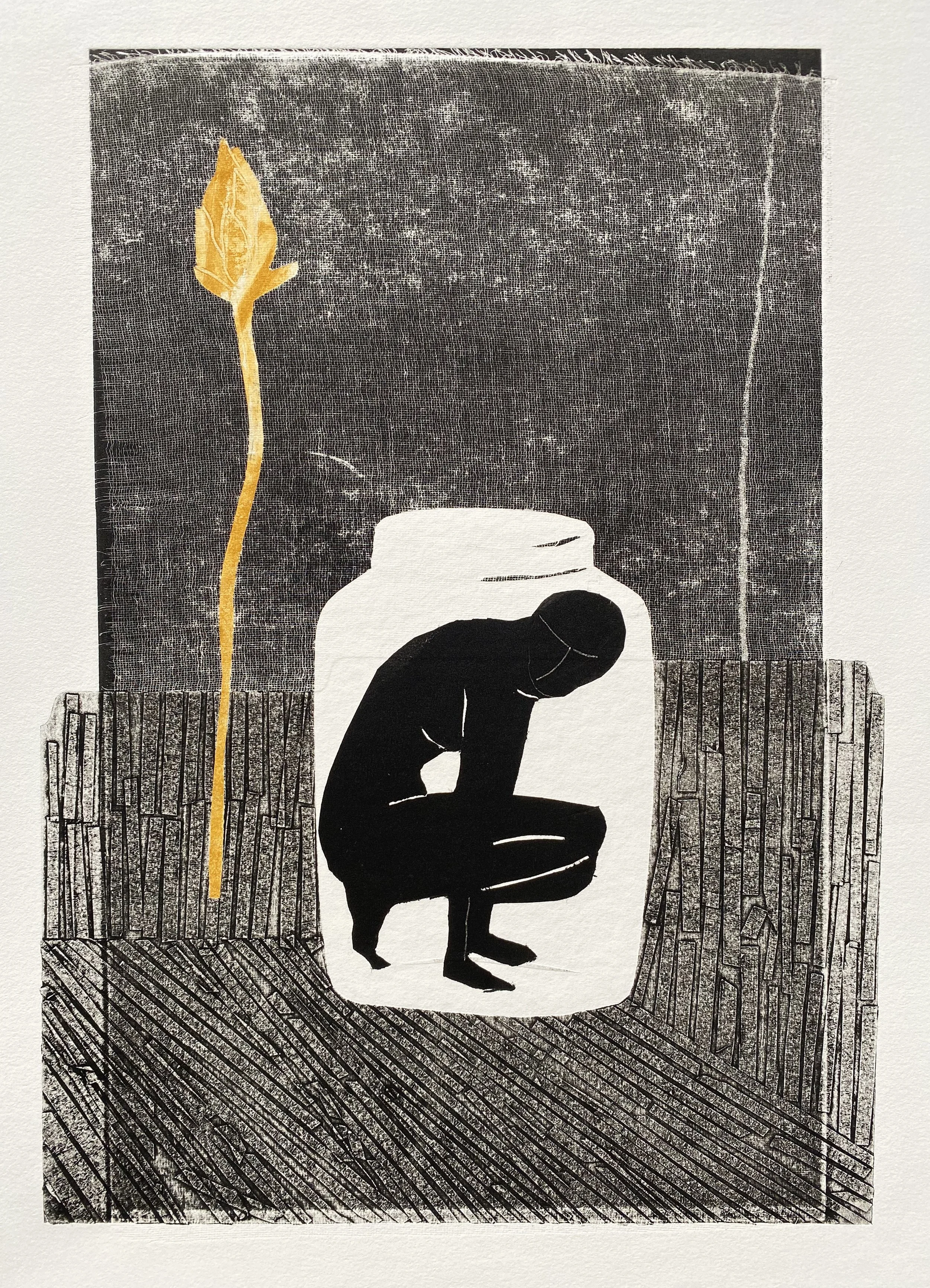 17" x 12.5", Collagraph on Archival Paper
