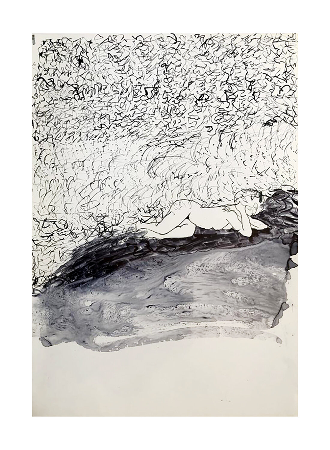 Untitled, Mixed Media on Photography Paper, 34 cm x 45 cm