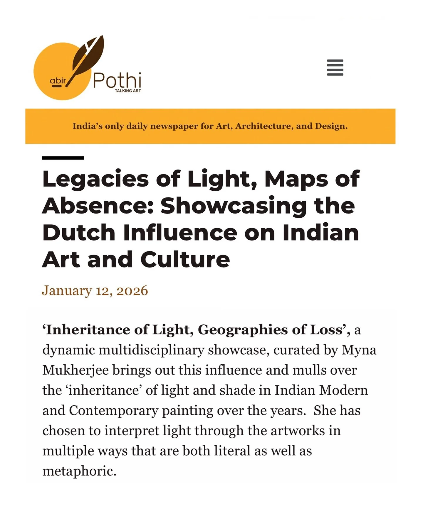 Thank you for the love and the support across news and art platforms.

Grateful to Engendered and the Embassy of the Netherlands for bringing together &lsquo;Inheritances of Light, Geographies of Loss&rsquo; - a multidisciplinary exhibition that enab