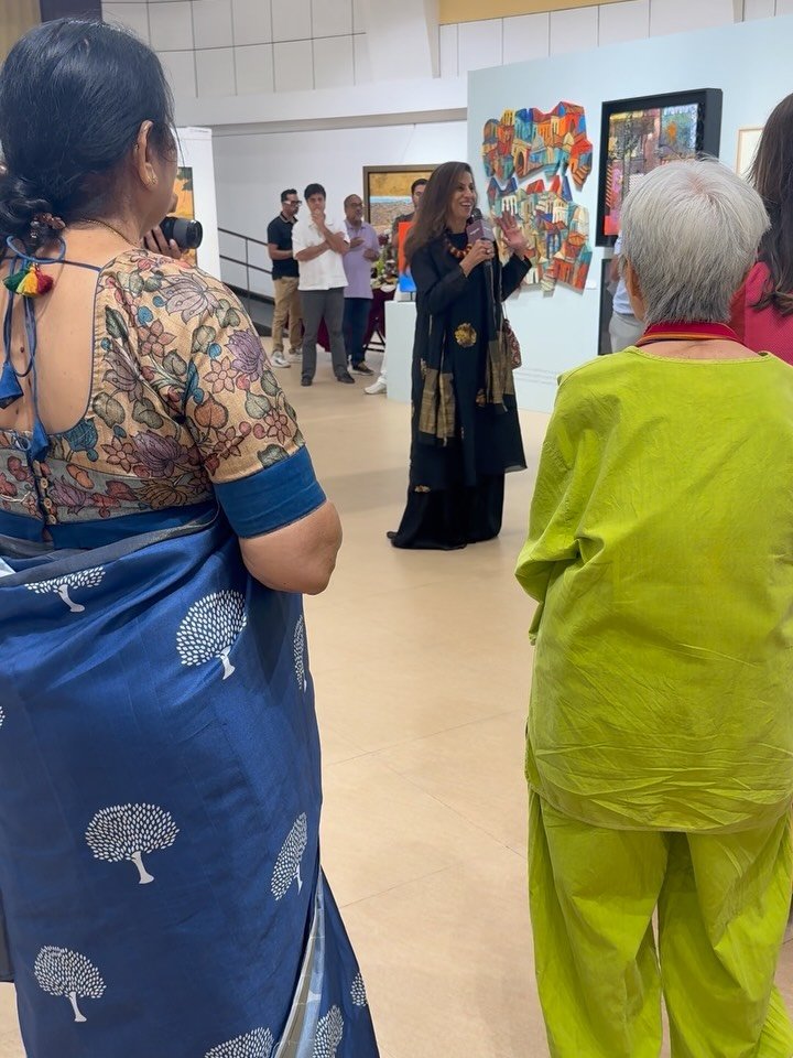 Art keeps the spirit alive&mdash;there&rsquo;s no retiring from it.
Still creating, still growing.
Last evening at the &lsquo;Tajurba&rsquo; preview, it was deeply moving to be among artists who&rsquo;ve walked long, inspiring journeys.

Thank you Sa