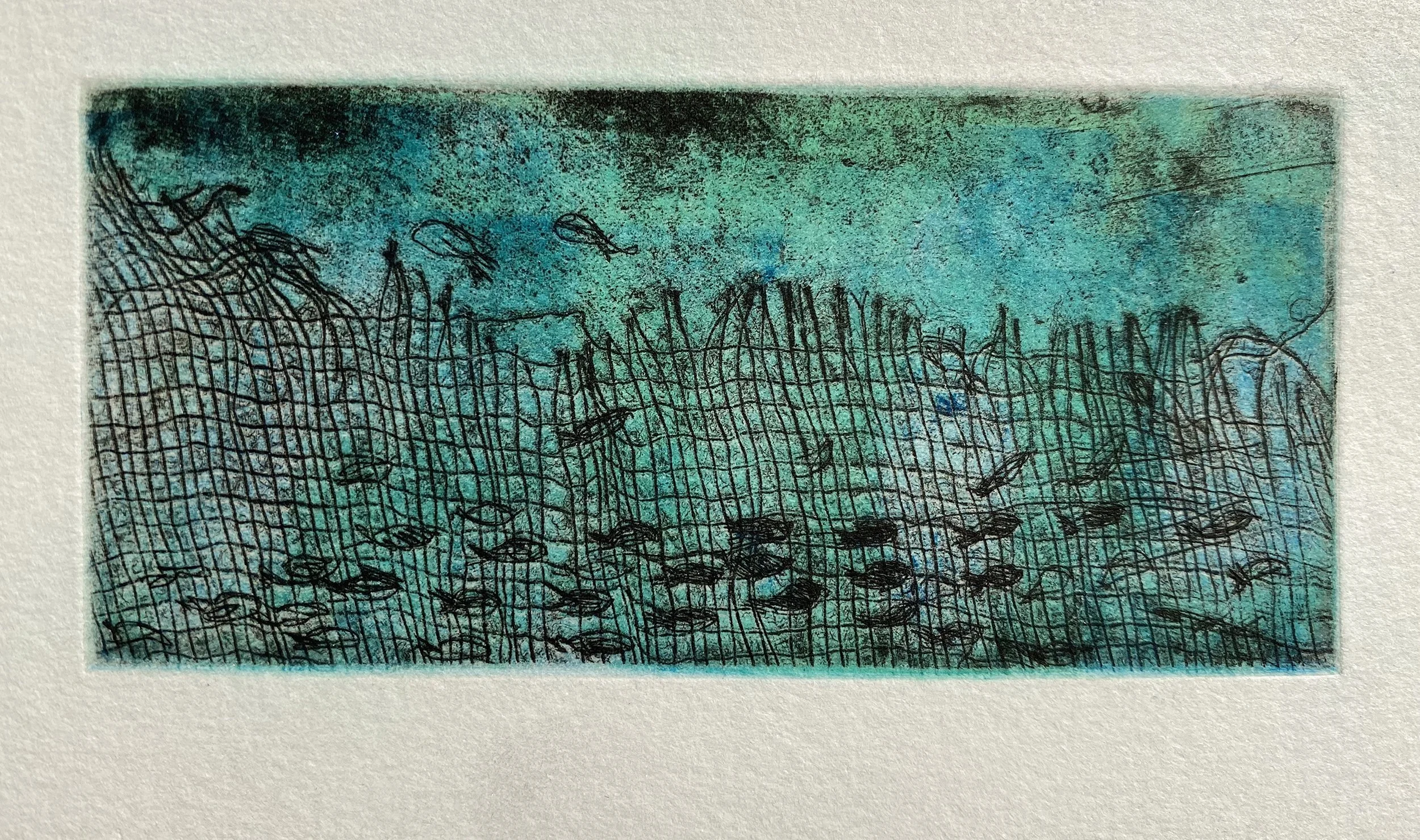 4.5" x 2", Etching on Archival Paper