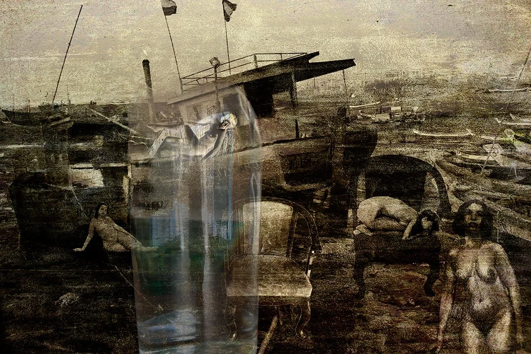 Untitled (Series of 4), 27” x 18”, Mixed Media on Archival