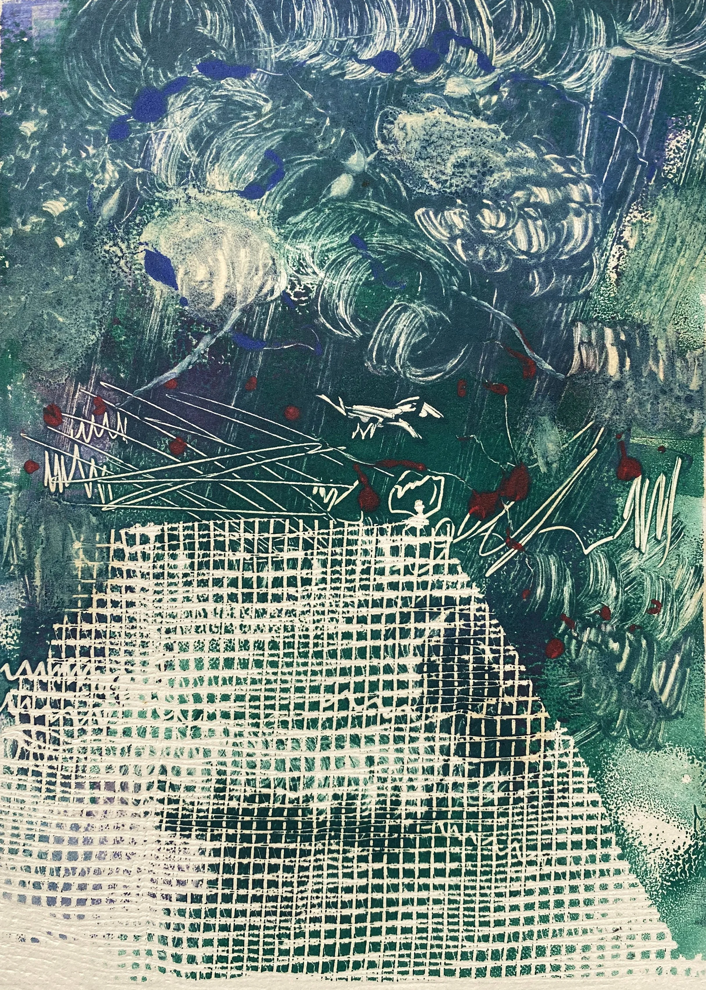 9.25" x 6.75", Collagraph on Archival Paper