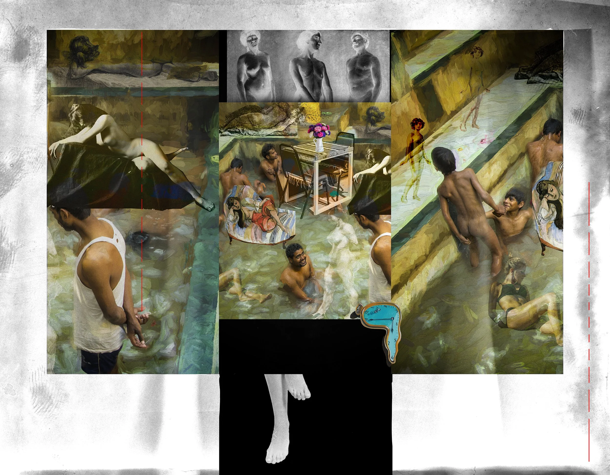 Untitled / 36" W X 28" H / Mixed Media on Archival / Feb 2026