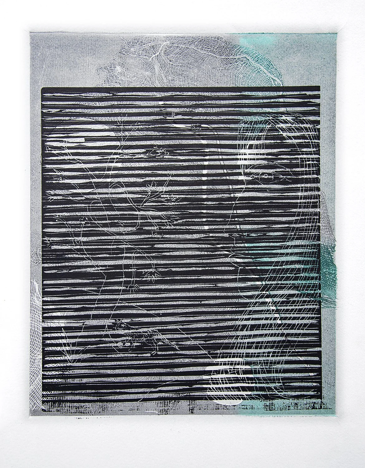 9" x 12", Linocut & Collagraph on Archival Paper