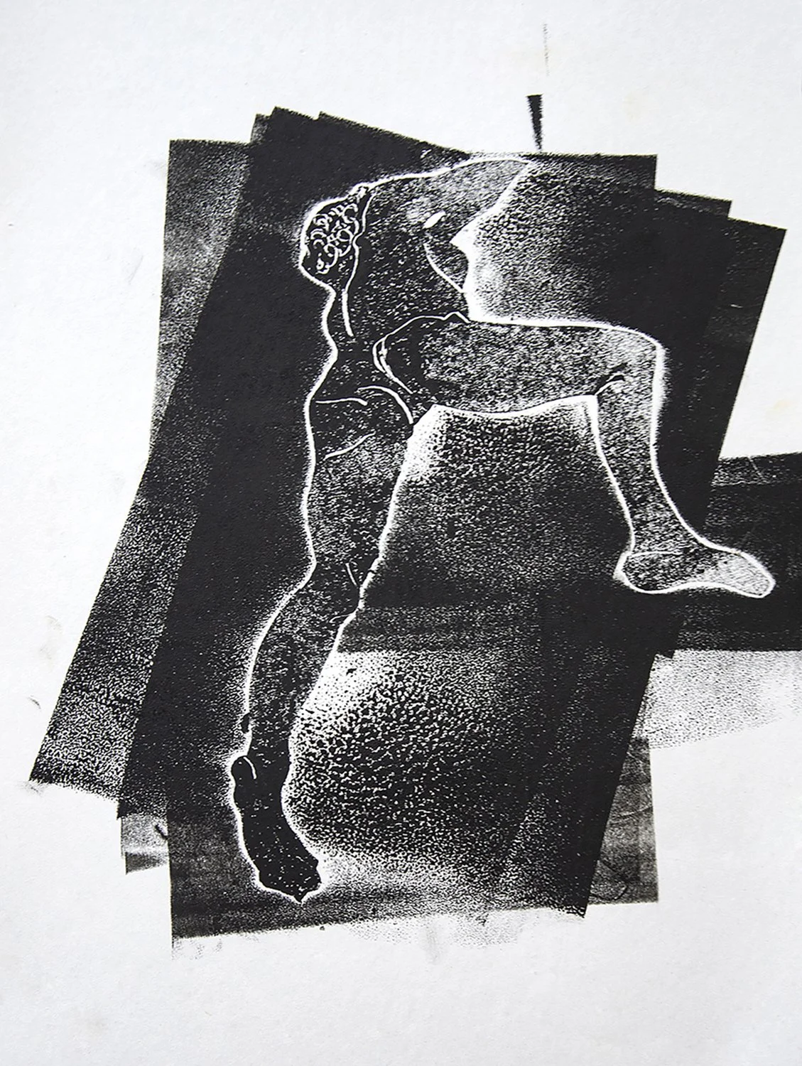 9" x 11", Collagraph on Newsprint