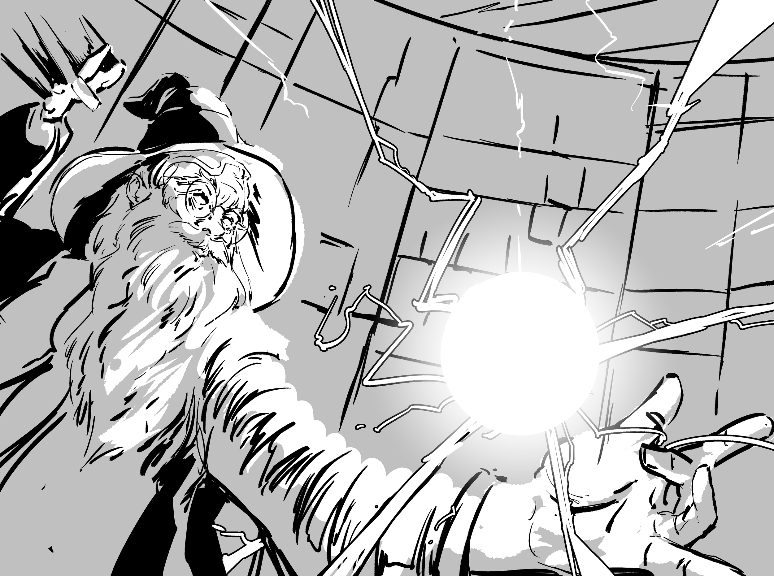 Wizard Lightning Painting Drawing.PNG