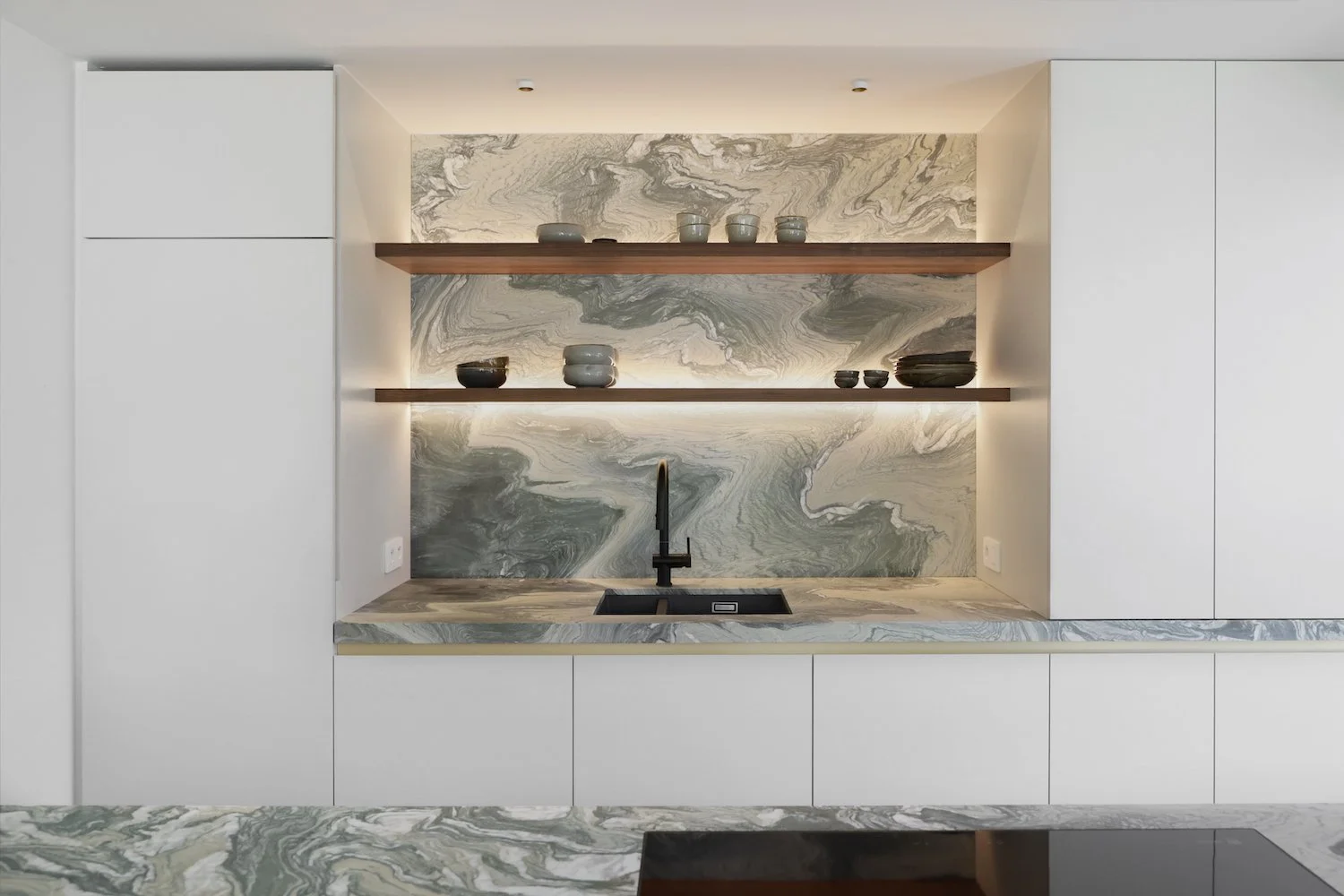 verlichting in leggers in keuken