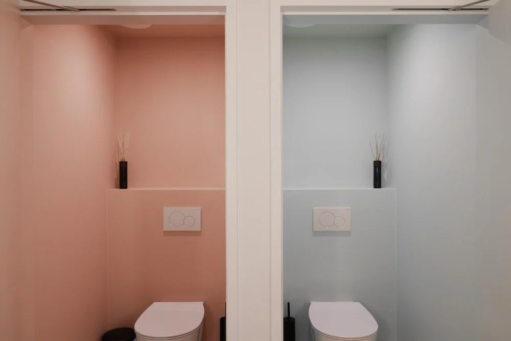 kleurgebruik als definitie van gender in toiletten