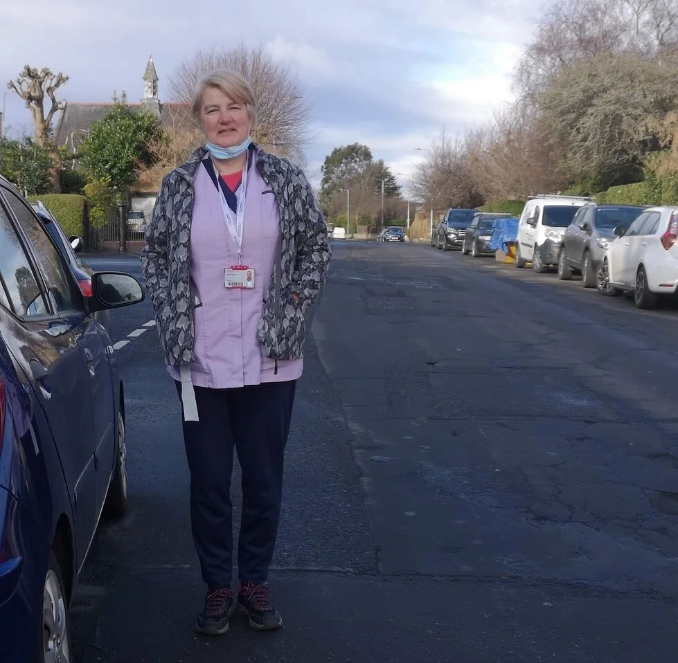 Sandra - one of the massive group of women who we see everywhere. They provide domiciliary care to those people who rely on care and support in their own home several times a day, day in-day out