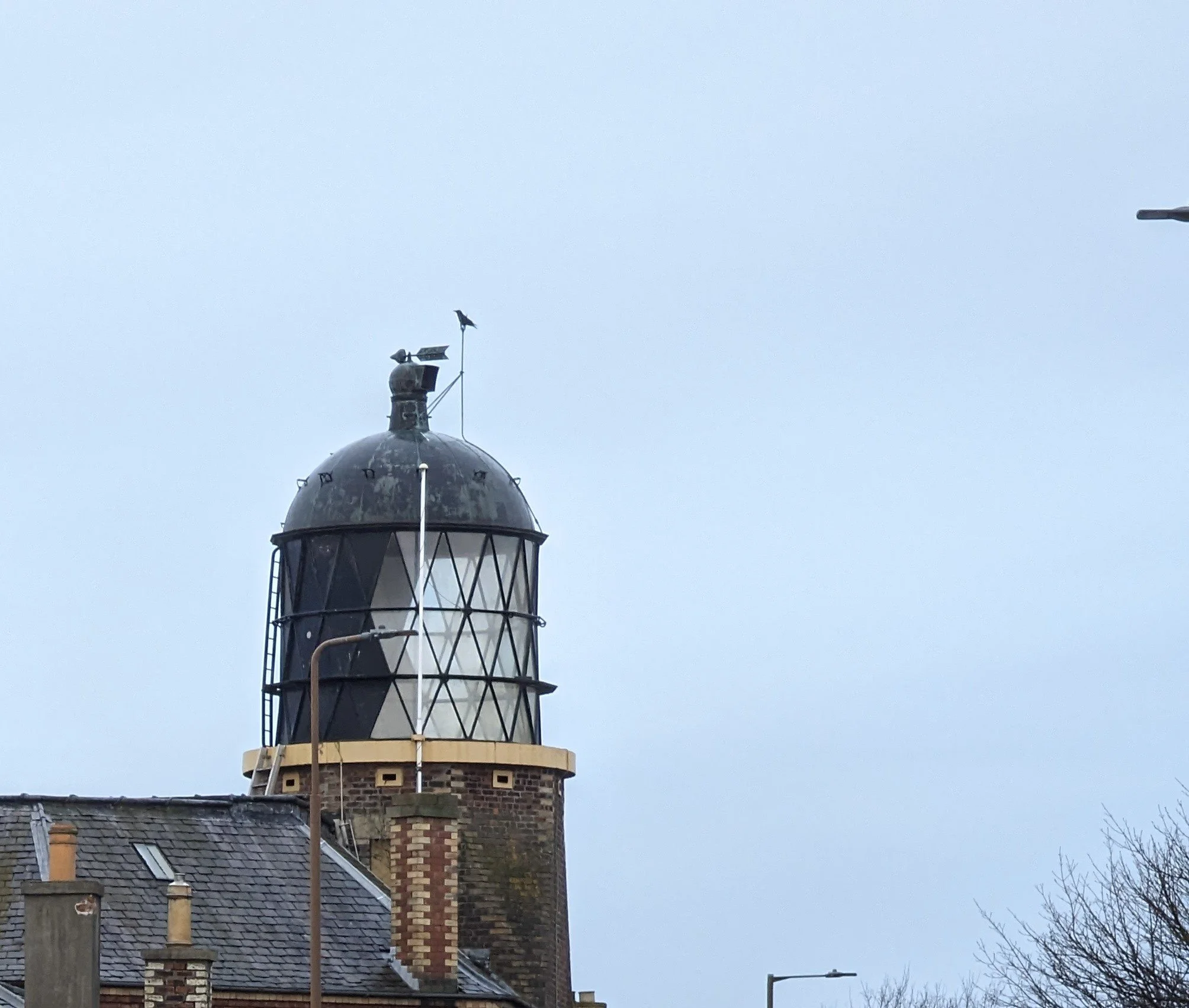 Lighthouse weather vane also Powderhall Bronze in foreground detail.jpg