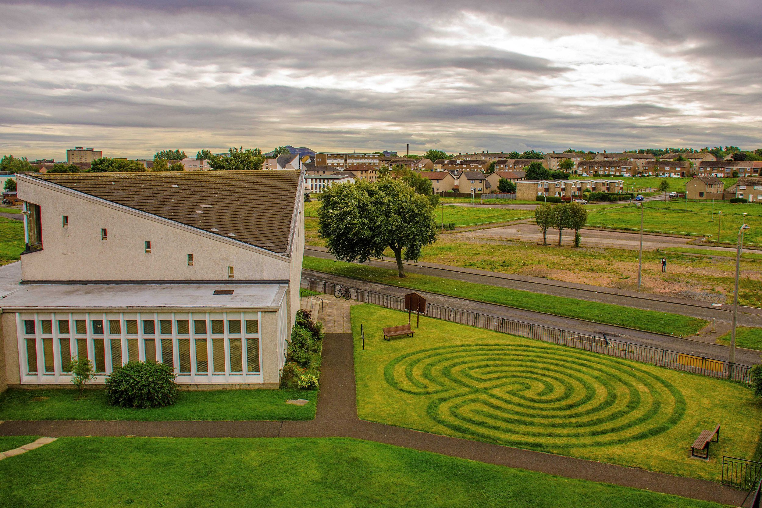 Walking the Pennywell Labyrinth in solidarity with Lebanon 