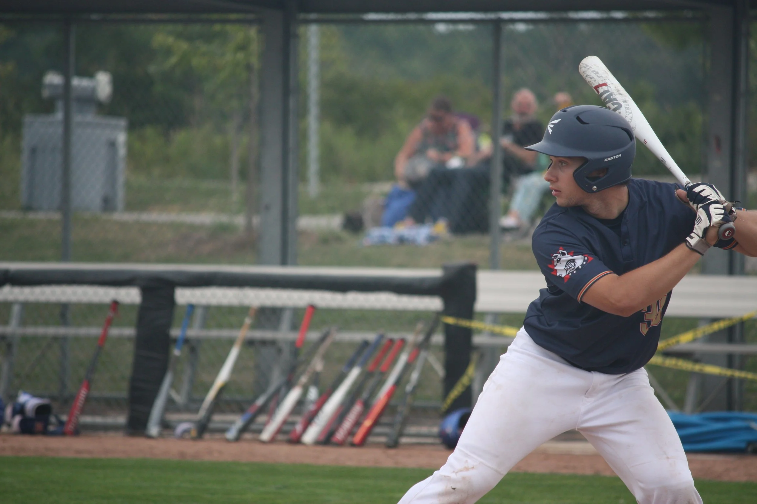 Baseball Catcher Batting