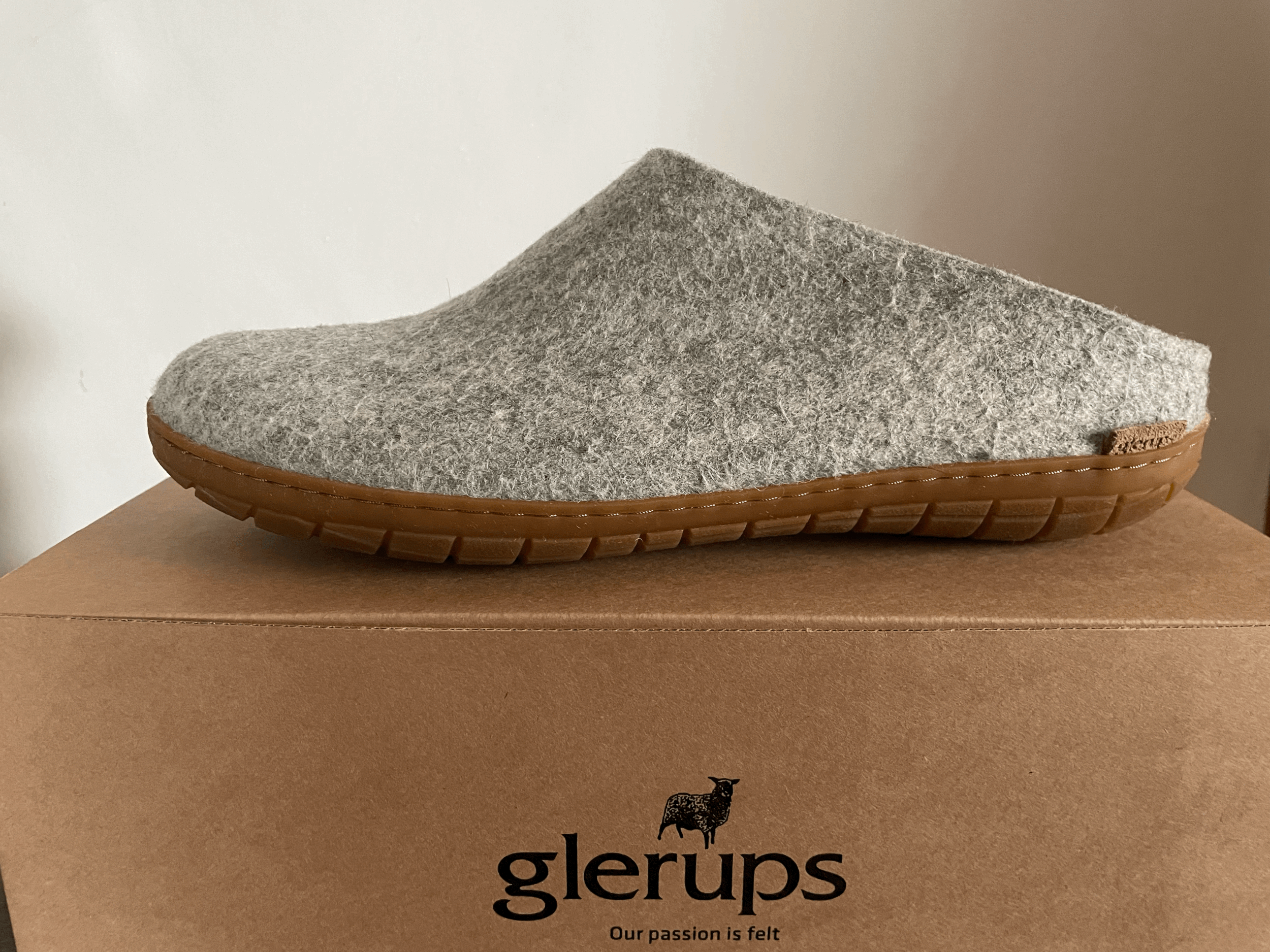 Glerups grey slip-on with rubber sole size 45-sale