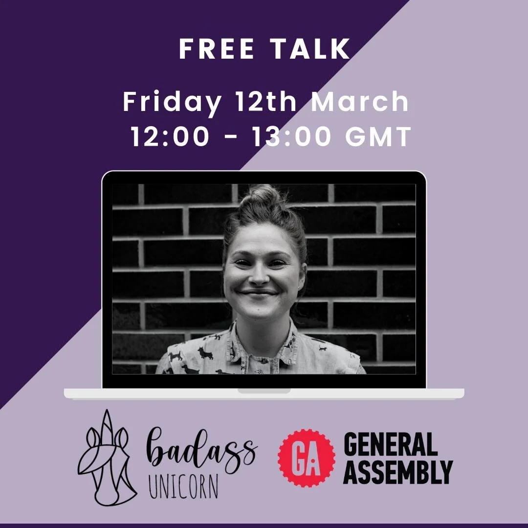 Gang, I'm giving a my &quot;Grow Like a Badass Unicorn&quot; motivational keynote for free this Friday (12th) at 12:00-13:00 for @generalassebly 🦄 🆓 🦄⁠
⁠
Sign up link in my bio ☝️ - do share with anyone who you think might enjoy an hour-long dose 