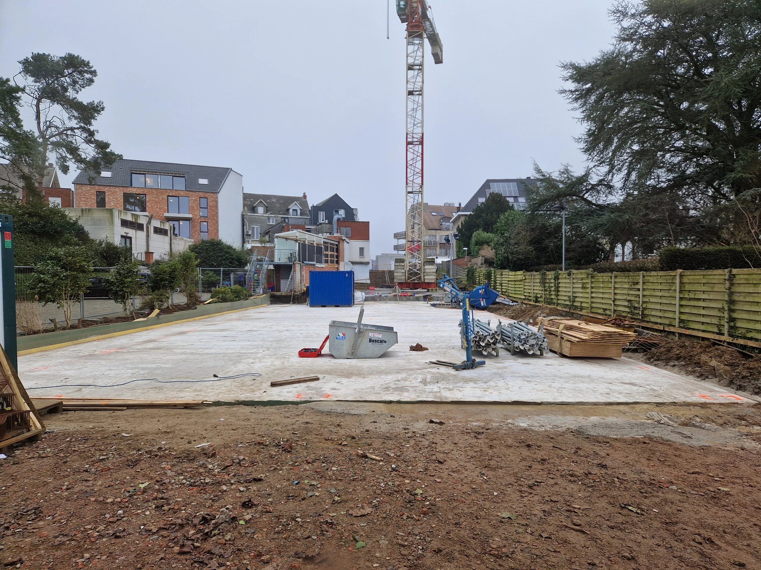 Start of construction site in Heist-op-den-Berg!