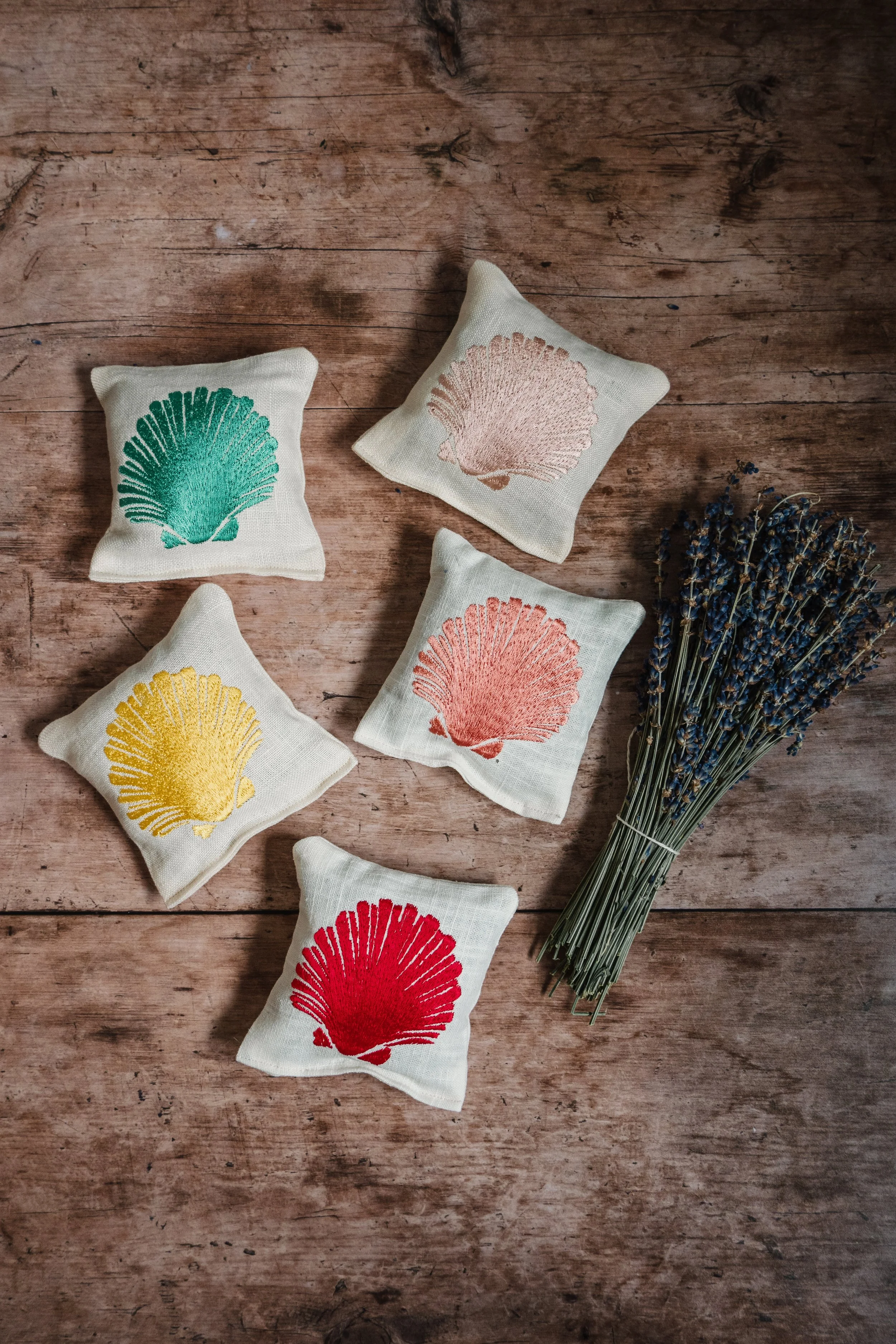 Sea Shell Lavender filled Sachet