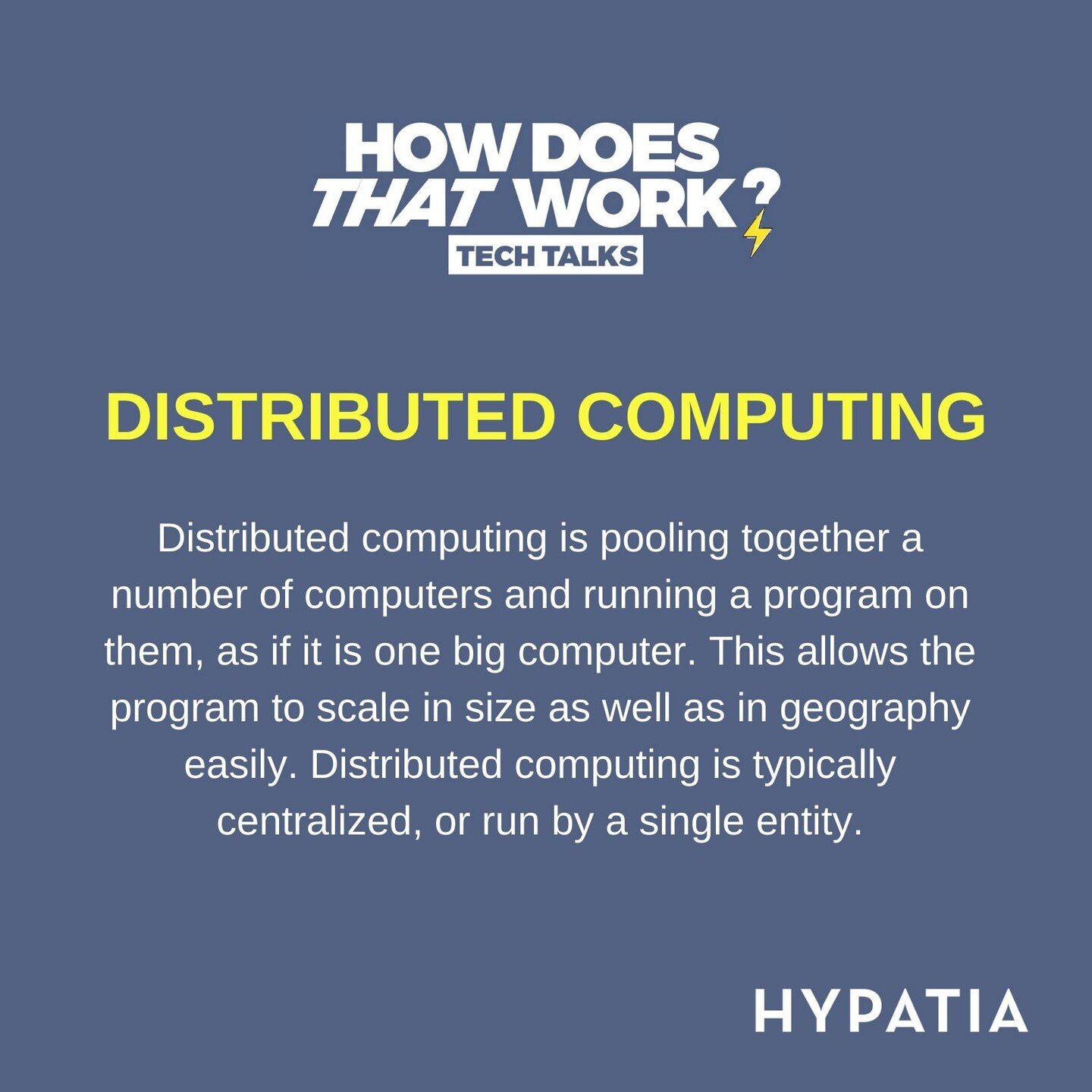 What is distributed computing and hashing algorithms? Learn more by tuning into our podcast, How Does That Work?, and reading the Cheat Sheet on our website.

Episode 1 is officially live! New episodes biweekly on Mondays 🎙 Link in bio!