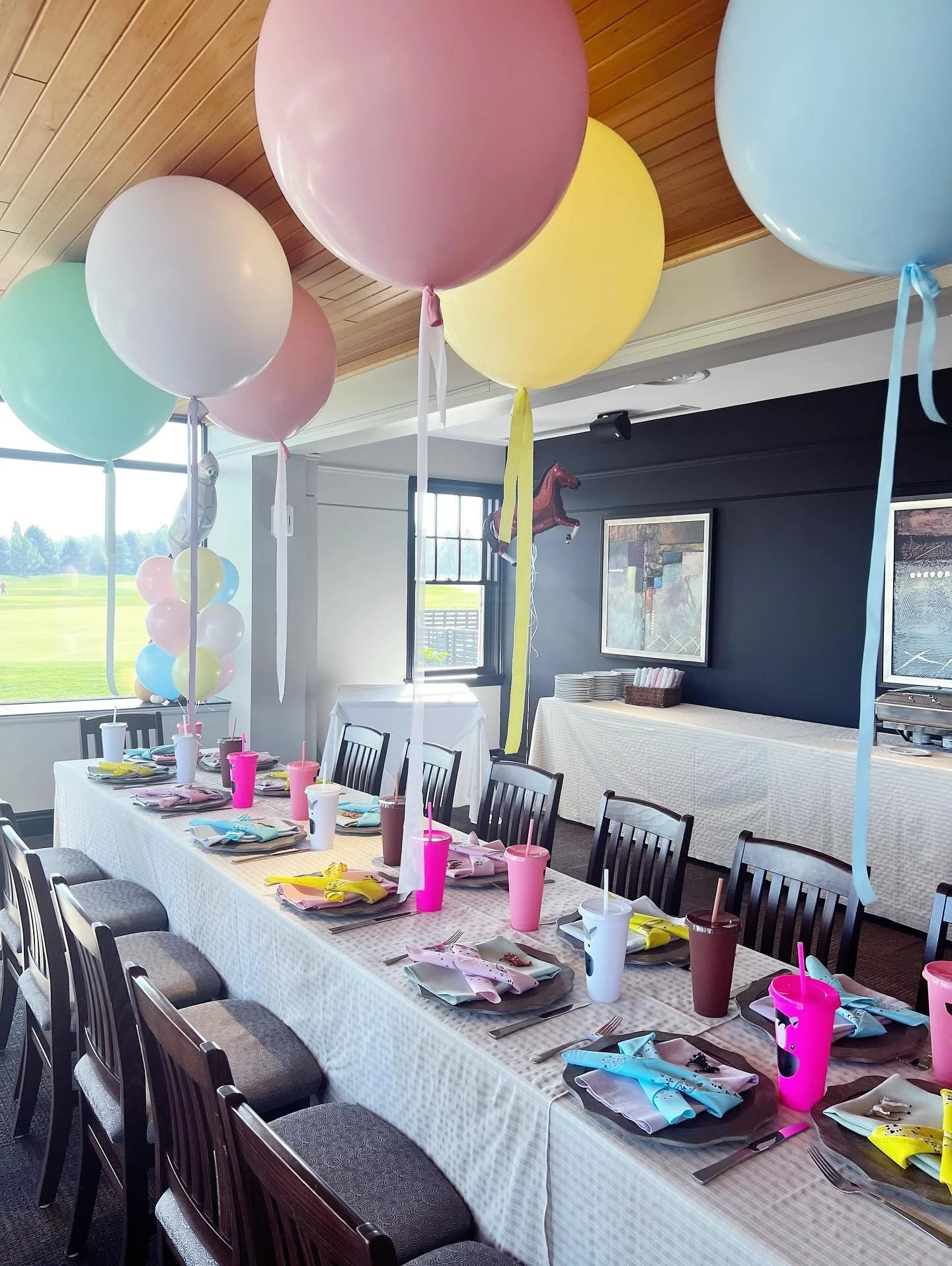 🐎 Horse themed party at the beautiful @penlakesgolf 🐎 

Awesome shelf wall by @bs_event_props_and_decor 

#horsebackriding #horsethemeparty #niagarahorsebackriding #niagaraballoons #stcatharinesballoons #fonthillballoons #niagarafallsballoons