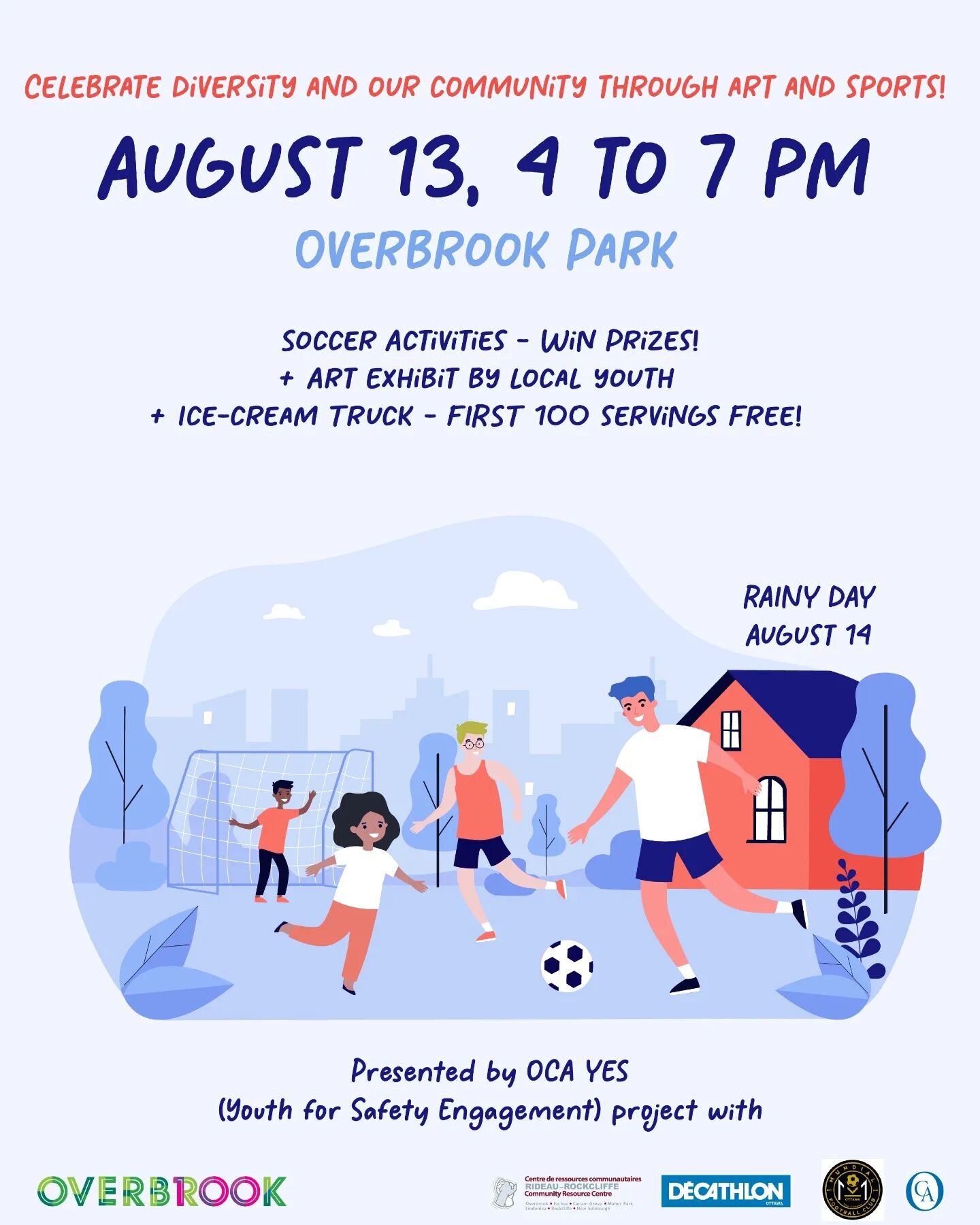 Looking for some fun and sporty activities for your kids? We&rsquo;re looking for kids 11-16 to join our soccer event this Saturday from 4-7 pm!
We have coaches and volunteers from @mundialfcacademy. There will be an art exhibit, games, drills, and s