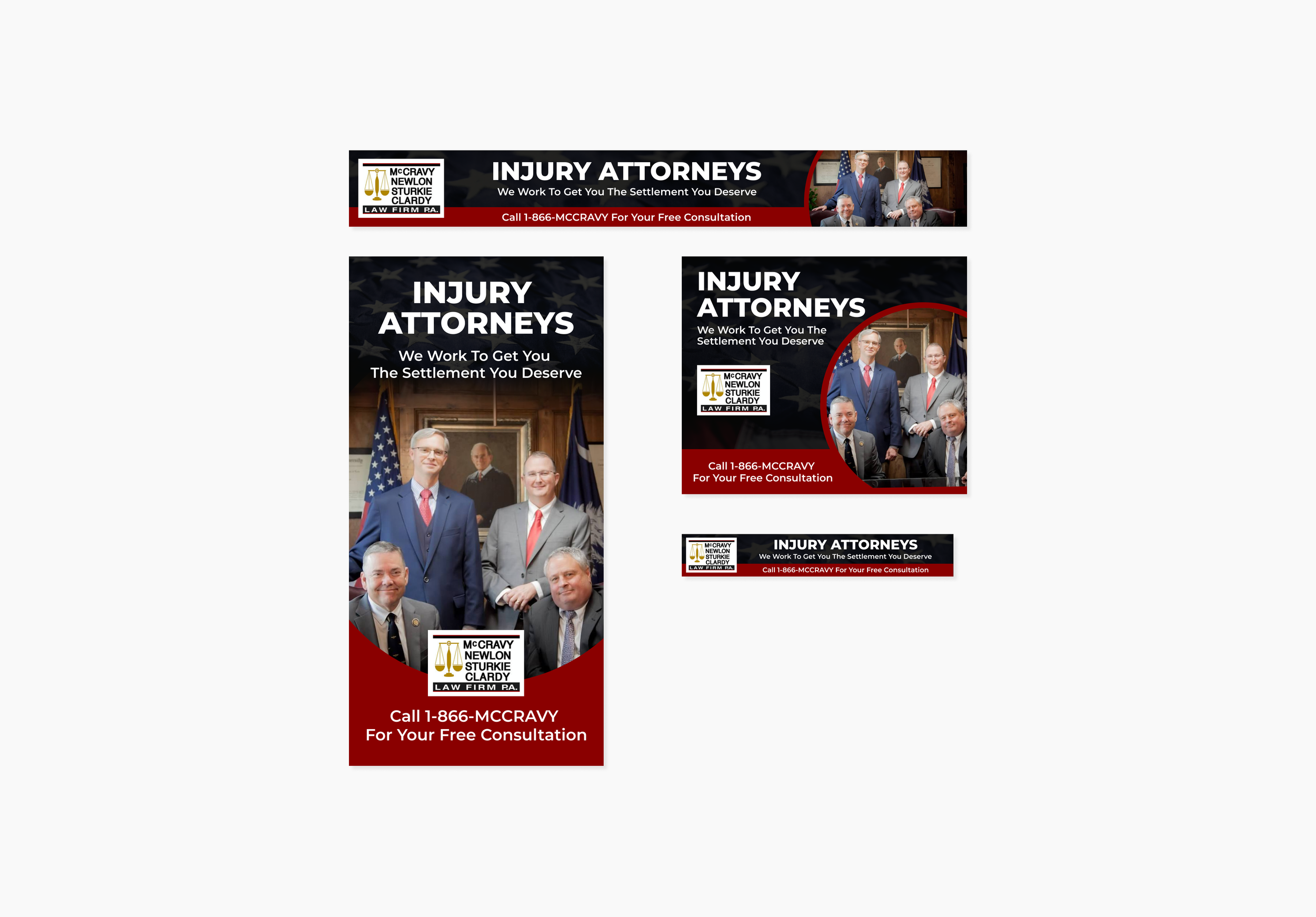 McCravy, Newlon, Sturkie, Clardy LF Display Ads