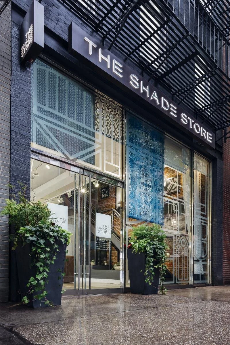 The Shade Store Midtown Showroom Window Display