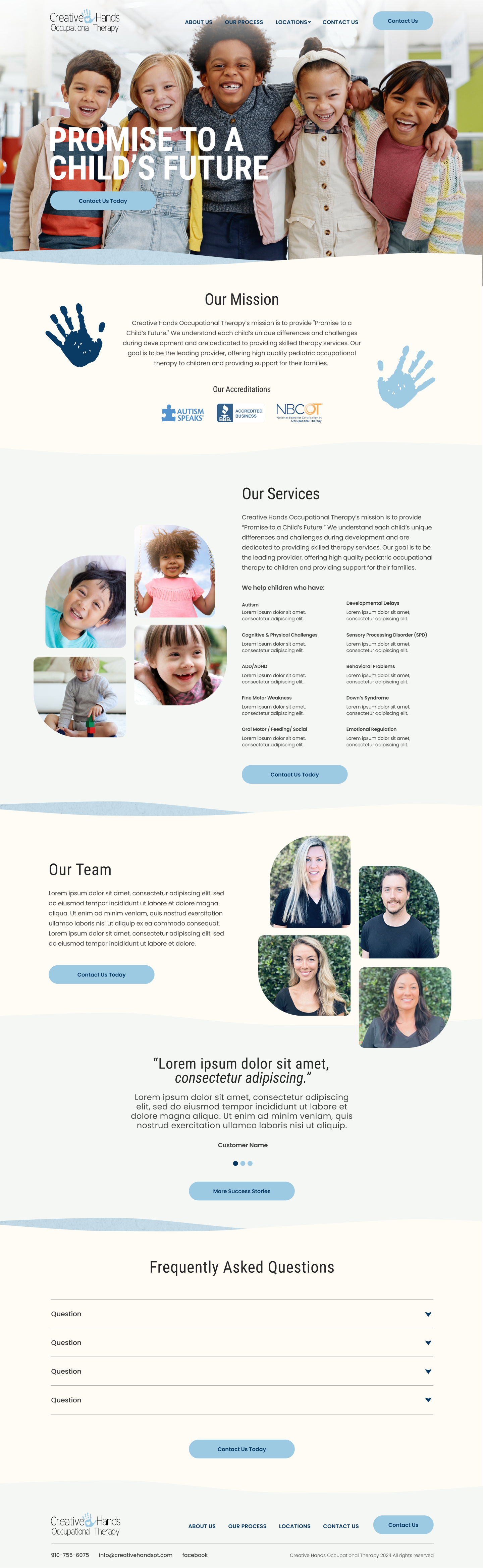 Creative Hands Occupational Therapy - Landing Page.png