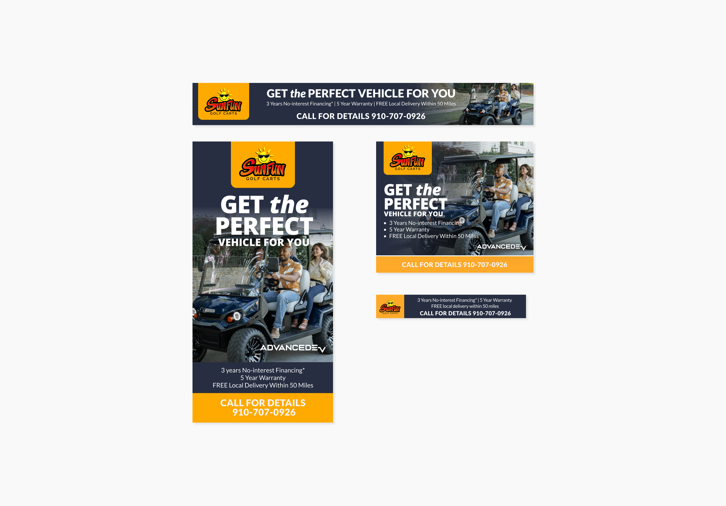 SunFun Golf Carts Display Ads